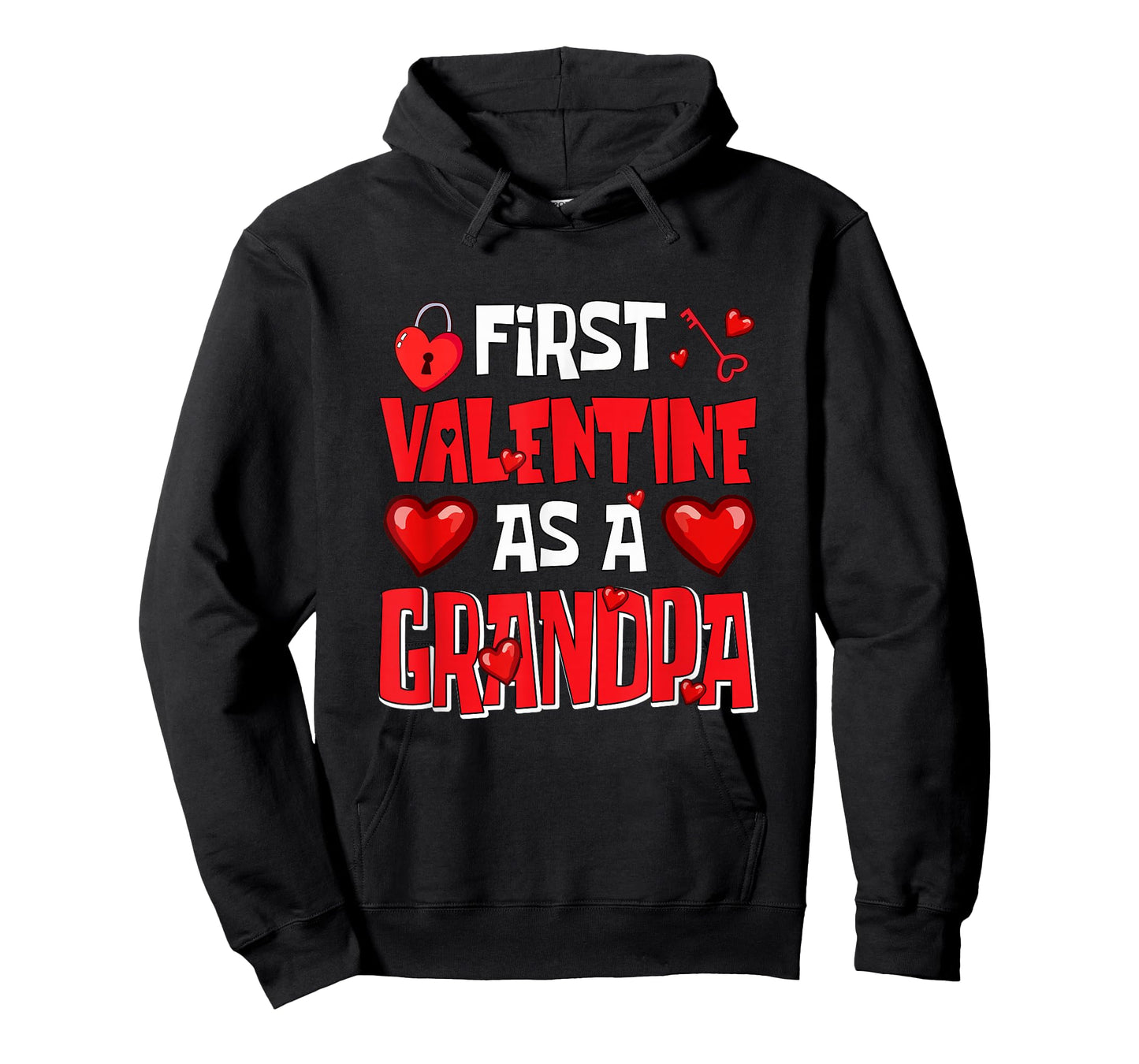 First Valentine As A Grandpa Family Proud Expecting New Baby T-Shirt