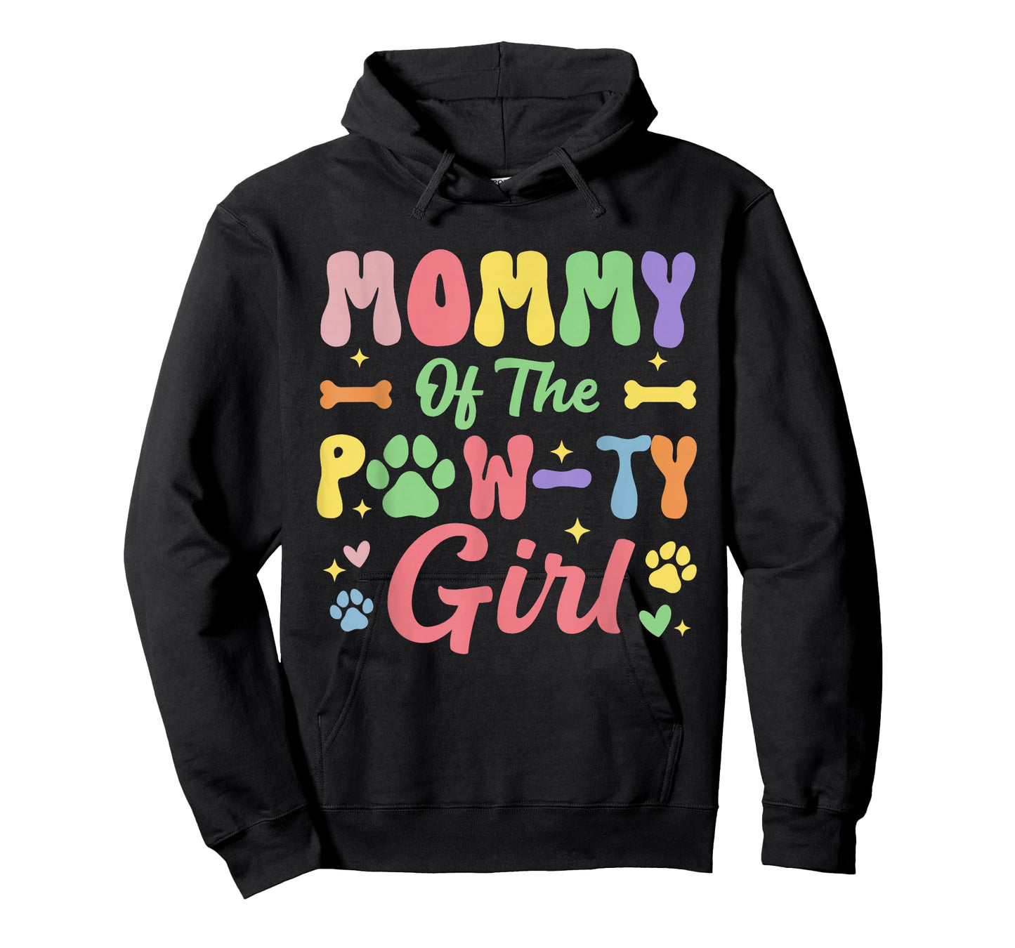 Mommy of The Birthday Paw-ty Girl Dog Theme Family Party T-Shirt