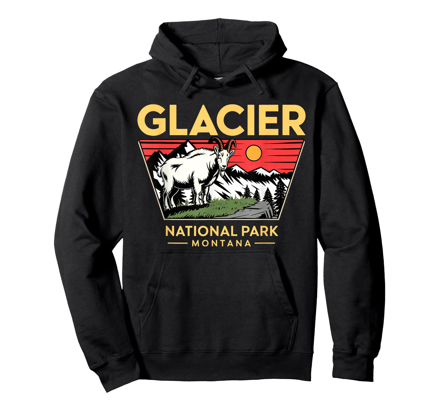 Glacier National Park Mountain Goat for Nature Lovers T-Shirt