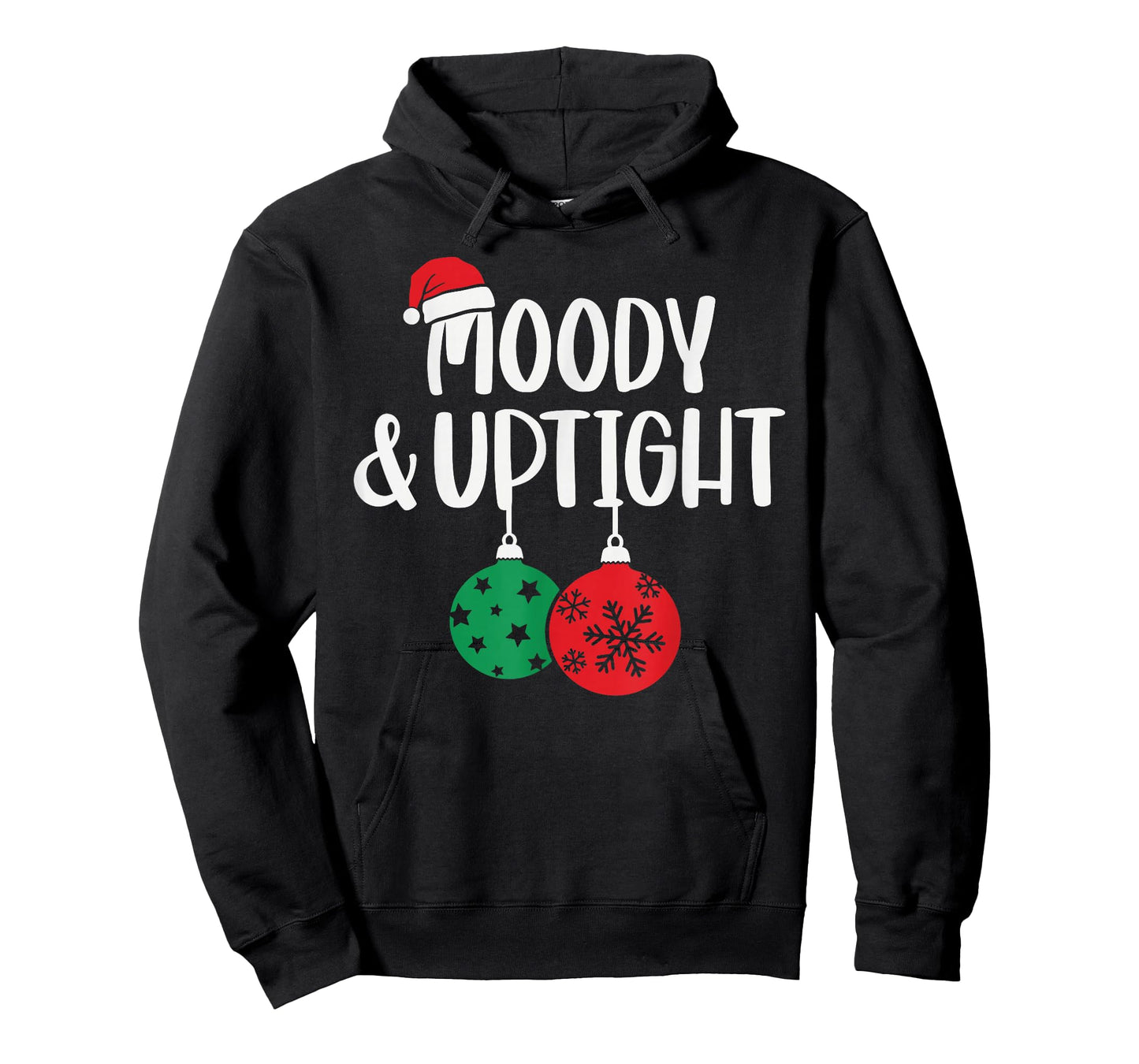 Merry & Bright Moody & Uptight Matching Couples Christmas T-Shirt