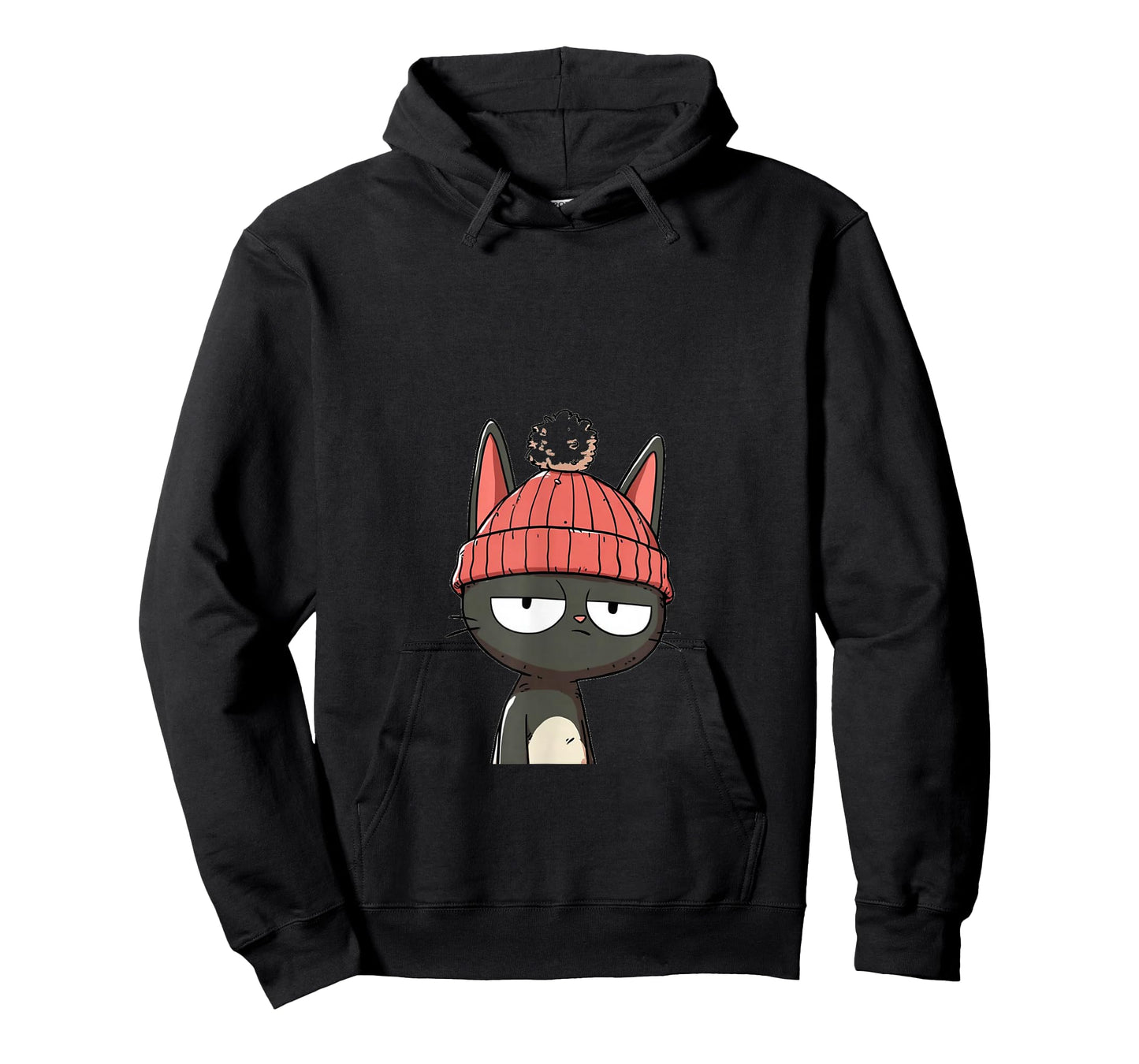 Beanie Cat with Ear Notch T-Shirt