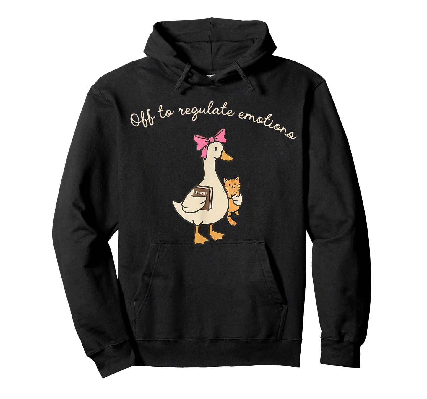 Off to Regulate Emotions Funny Goose Mental Health Coquette T-Shirt