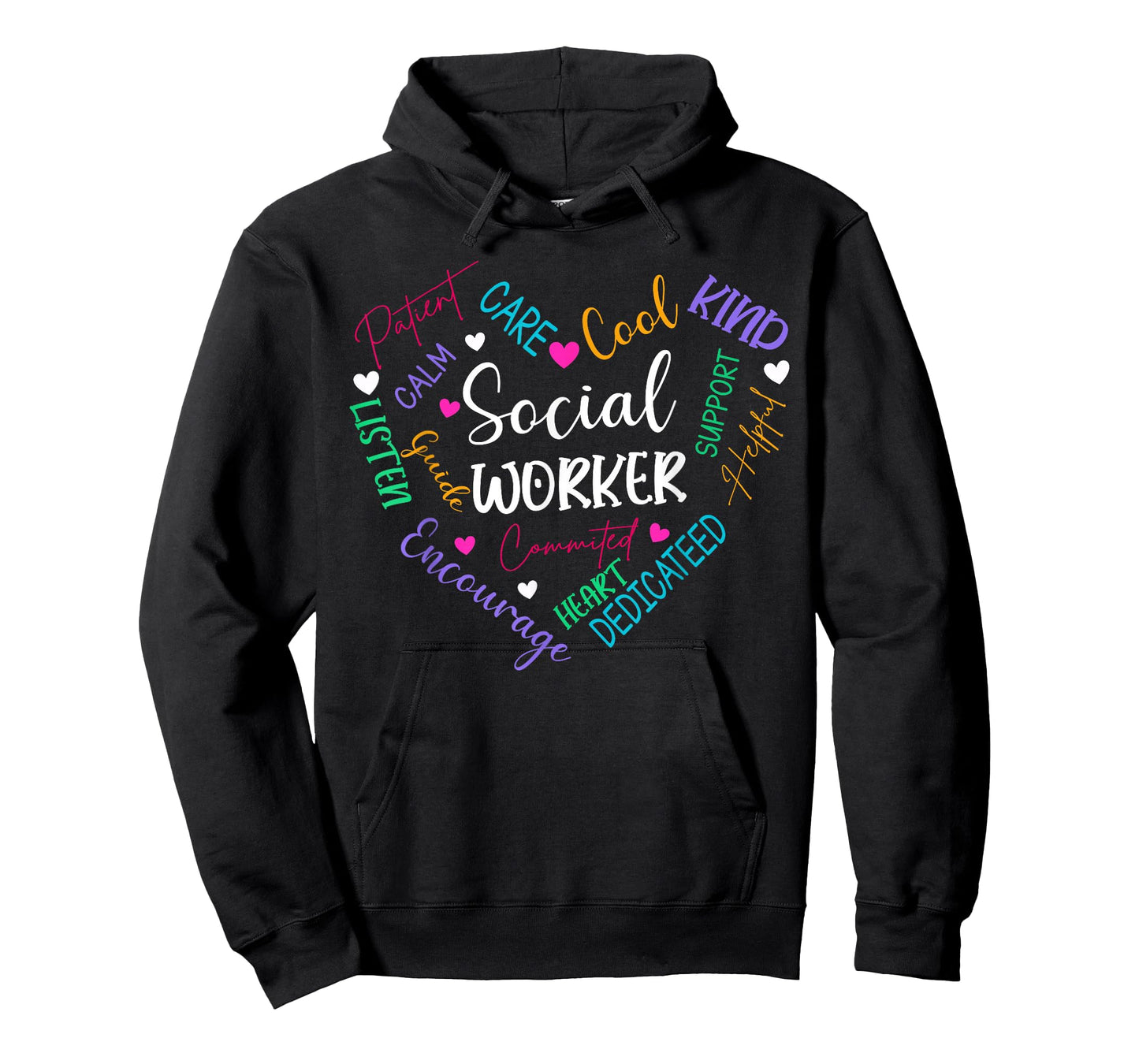 Social Worker Heart Funny Social Work for Womens Girls T-Shirt