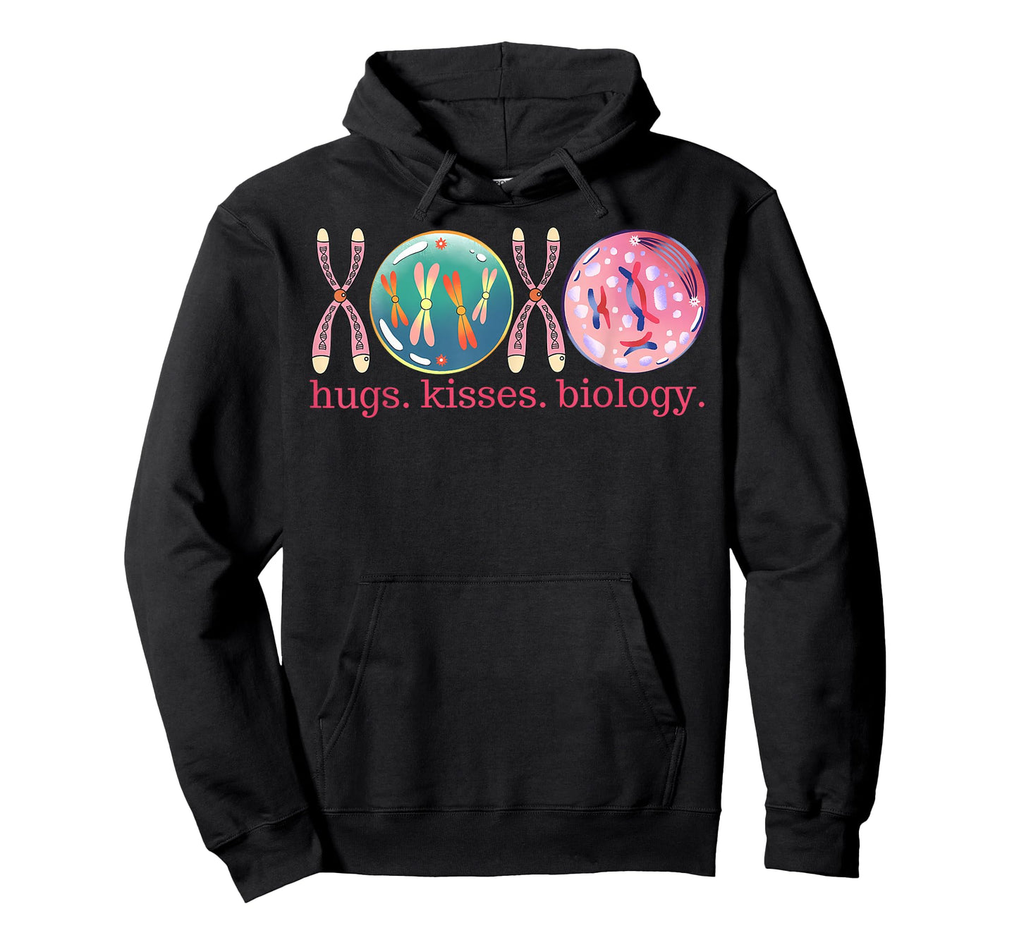 Hugs Kisses Biology Valentines Day Bacteria Microbiology T-Shirt