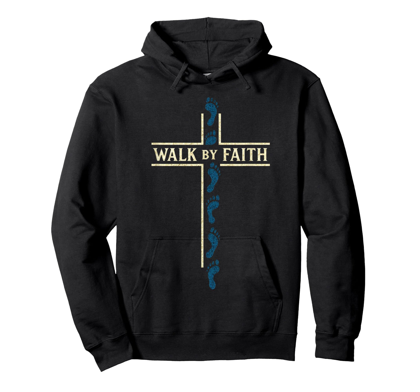 Christian Cross Religious Graphic Tee Walk by Faith Jesus T-Shirt