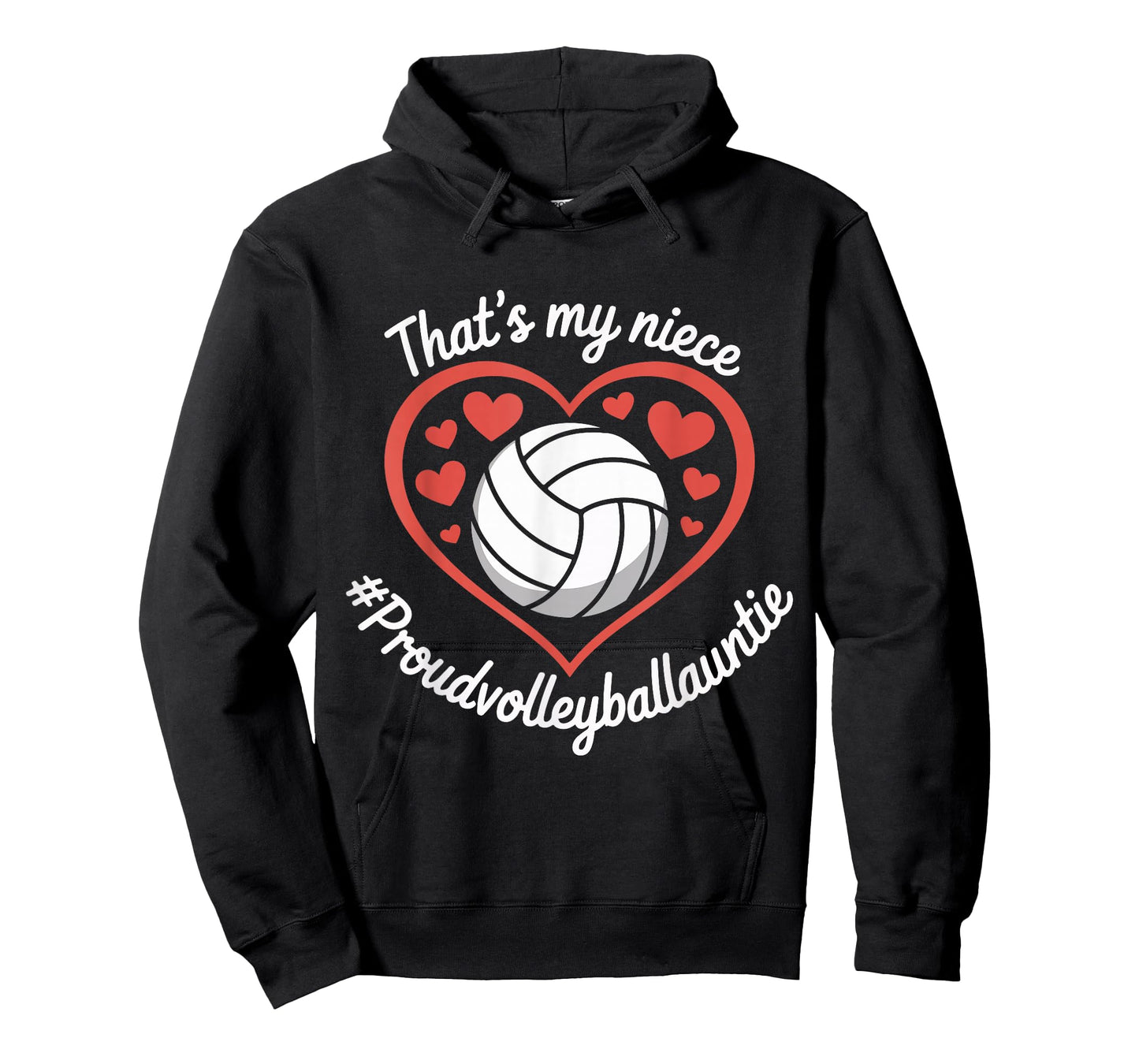 That's My Niece Proud Volleyball Auntie Valentines Day Heart T-Shirt