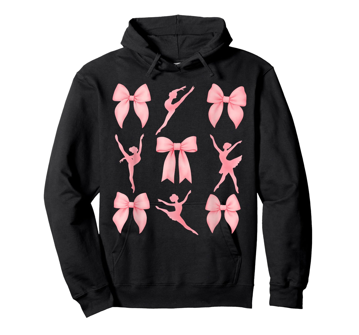 Coquette Gymnastics Cute Bow Pink Gymnasts Women Girls T-Shirt