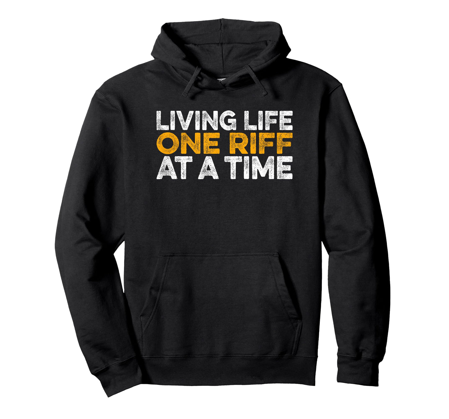 Living Life One Riff at A Time Guitar Music Player Phrase T-Shirt