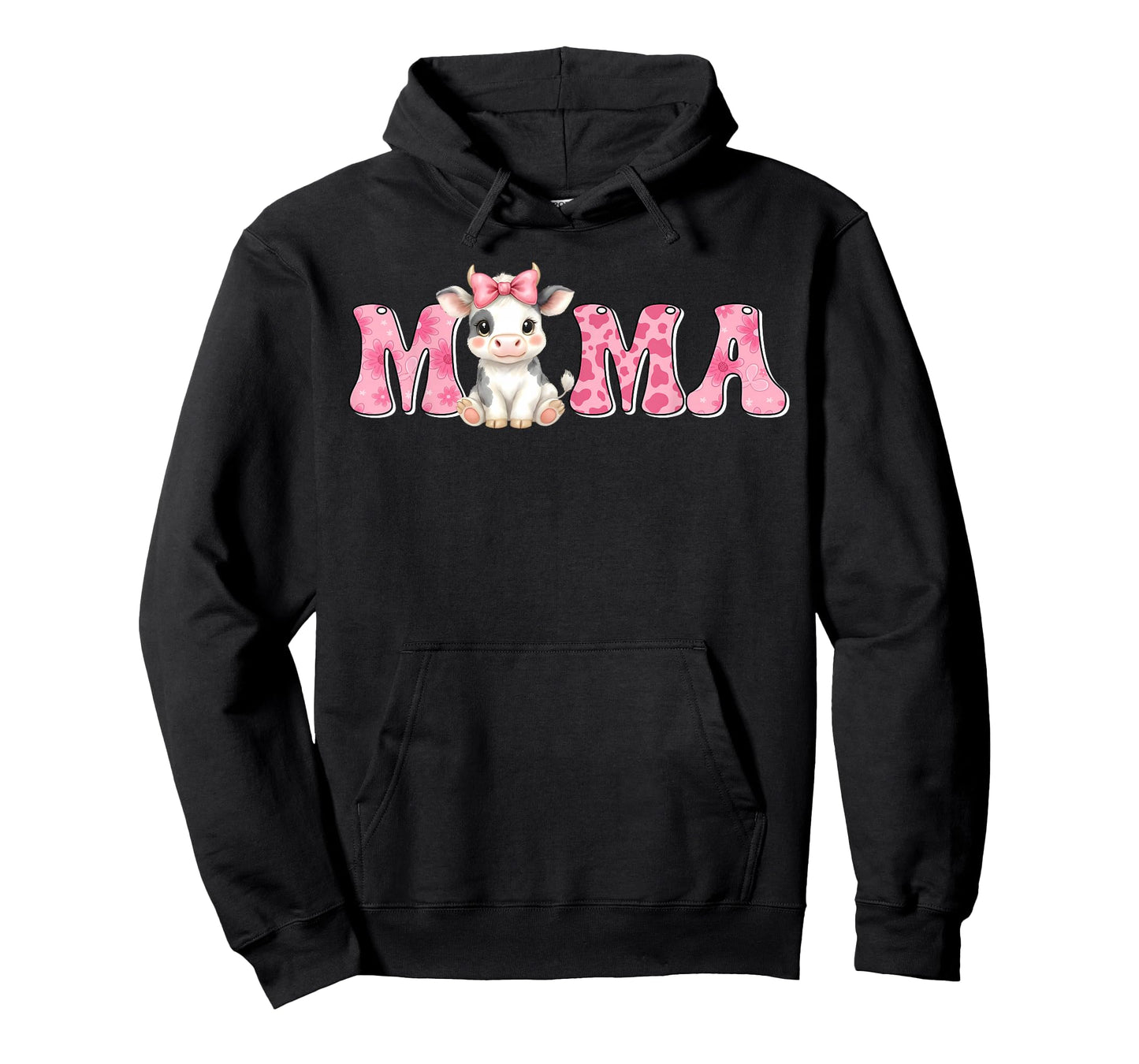 Mama of The First Birthday Girl Cow Farm Family Matching T-Shirt