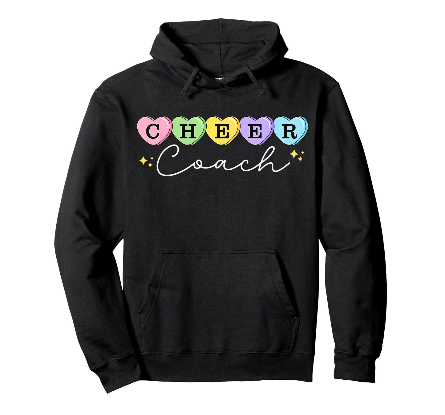 Heart Candy Valentines Cheer Coach Cheerleading Women T-Shirt