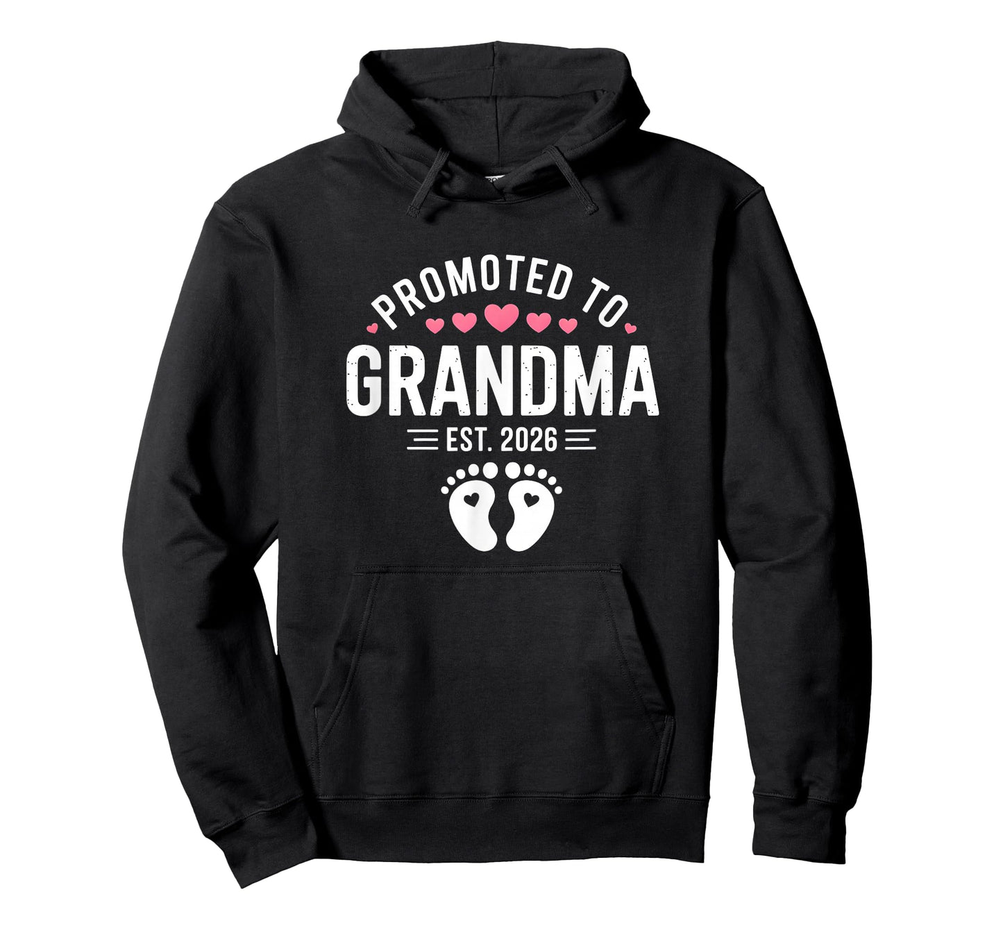 Promoted to Grandma est. 2026 Grandparents Baby Announcement T-Shirt