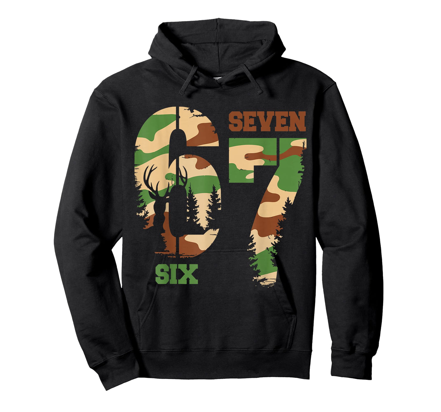 67 Hunting Camo Six Seven 6 7 Meme Camouflage 67 Men Boys T-Shirt
