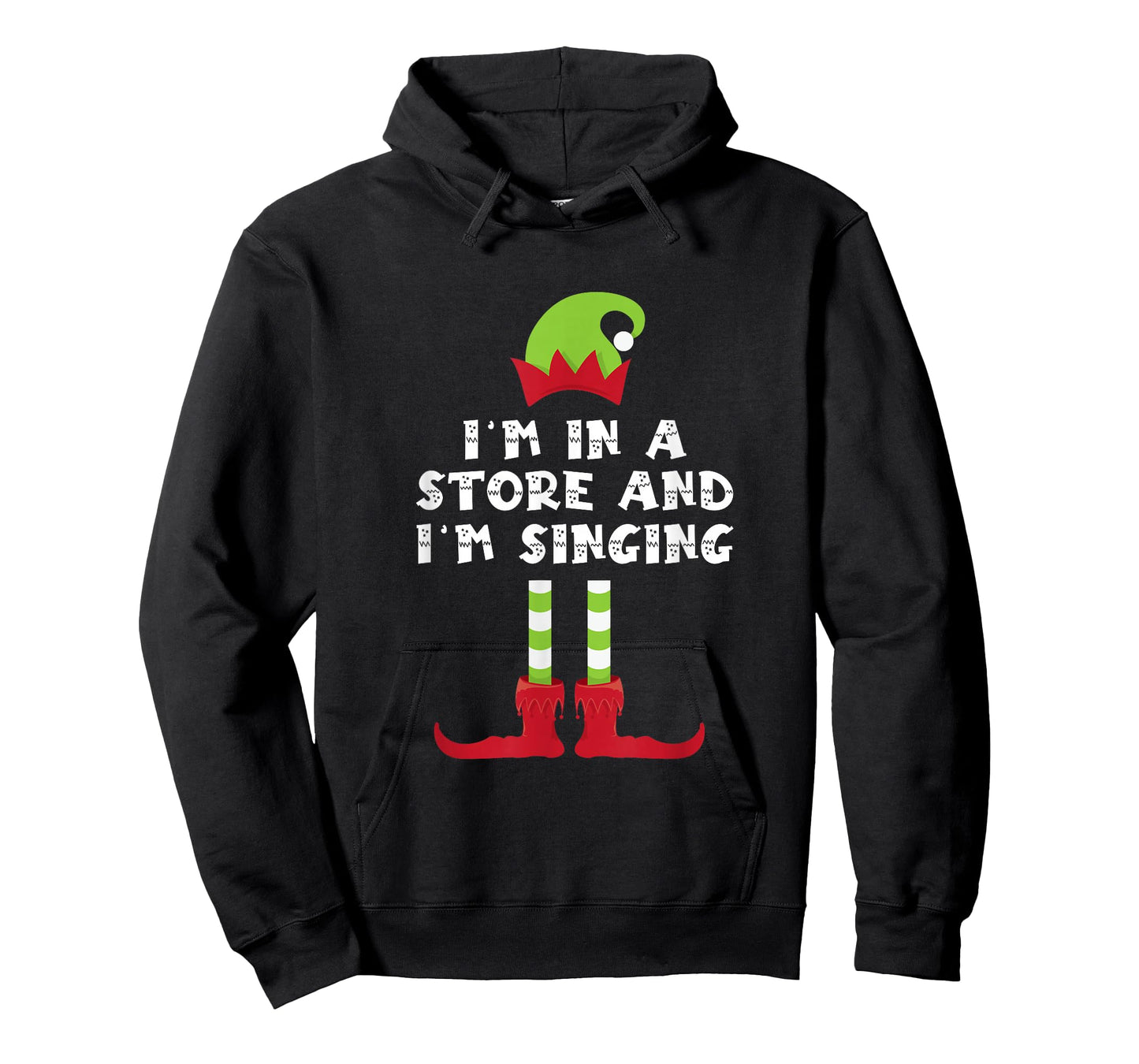 Adorable I'm in A Store and Singing Elf Matching Christmas T-Shirt