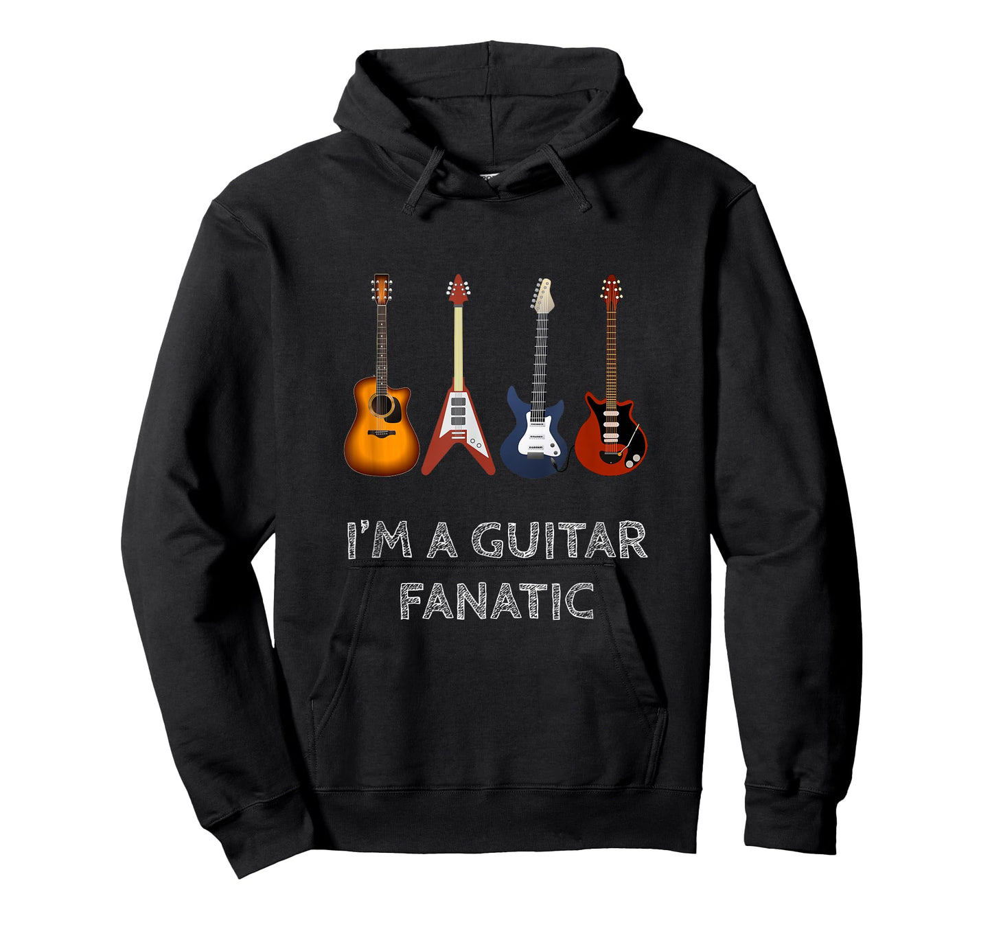 I'm a Guitar Fanatic Shirt T-Shirt Funny Music Gift T-Shirt