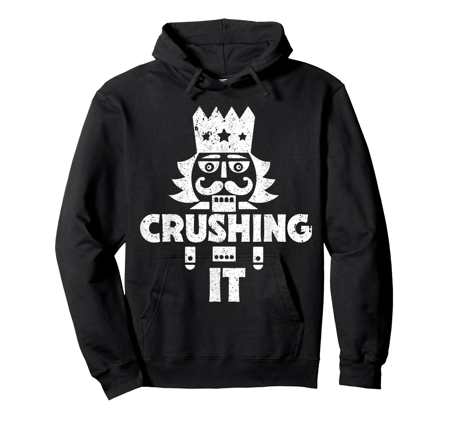 Crushing It Nutcracker Funny Retro Christmas Festive T-Shirt