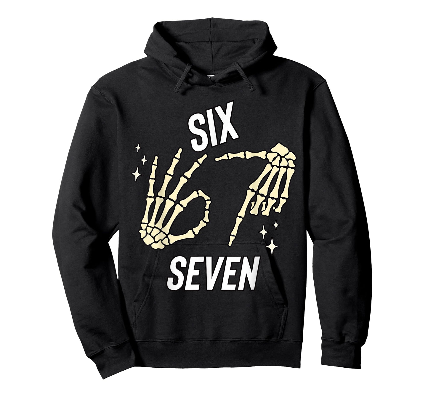 Funny Six Seven gen Alpha Slang Meme 6 7 Skeleton Costume T-Shirt