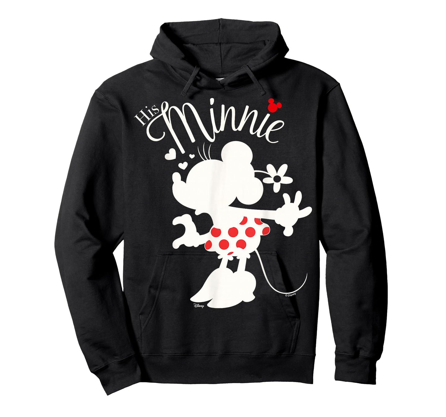 Disney Mickey and Friends His Minnie Silhouette Hearts T-Shirt