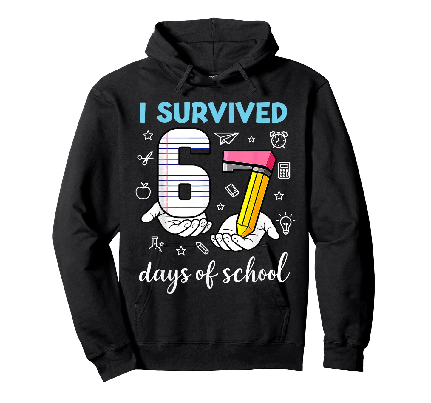 I Survived 67 Days of School Funny Meme Teacher Student T-Shirt
