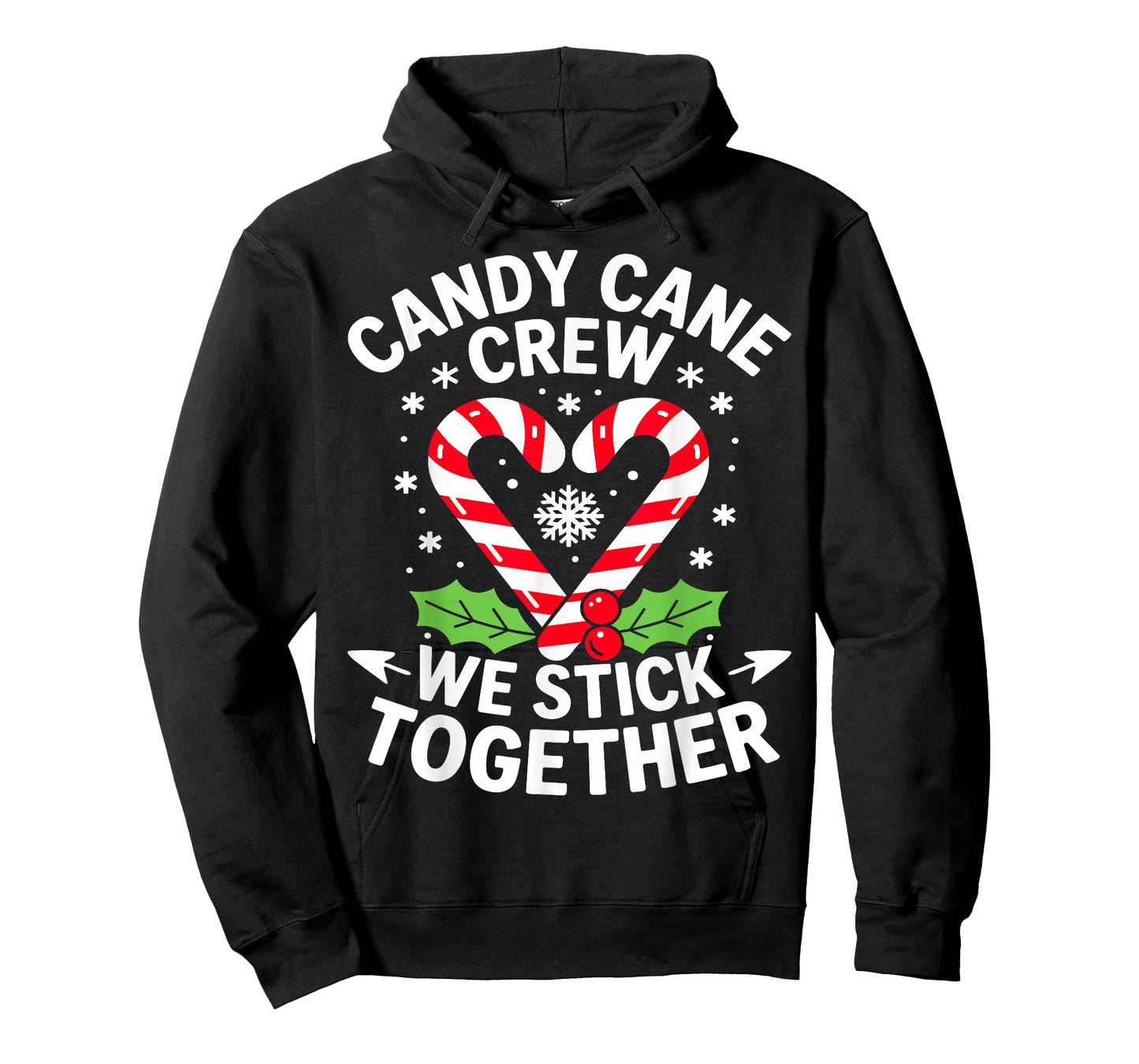 Candy Cane Crew We Stick Together Christmas Xmas T-Shirt