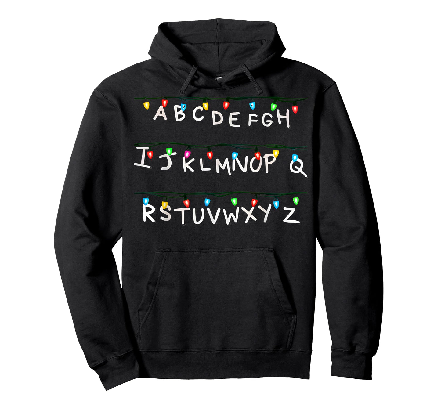 Stranger Wall Alphabet Lights Funny Spooky Back to School T-Shirt