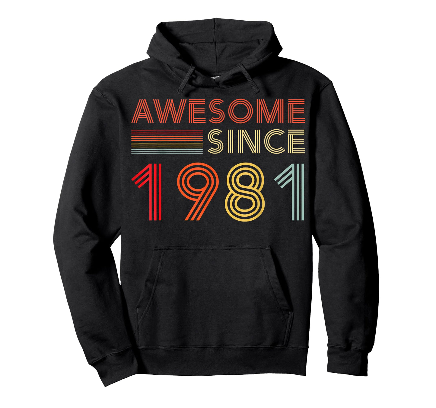 45 Birthday Decorations Men 45yr Awesome 1981 45th Birthday T-Shirt