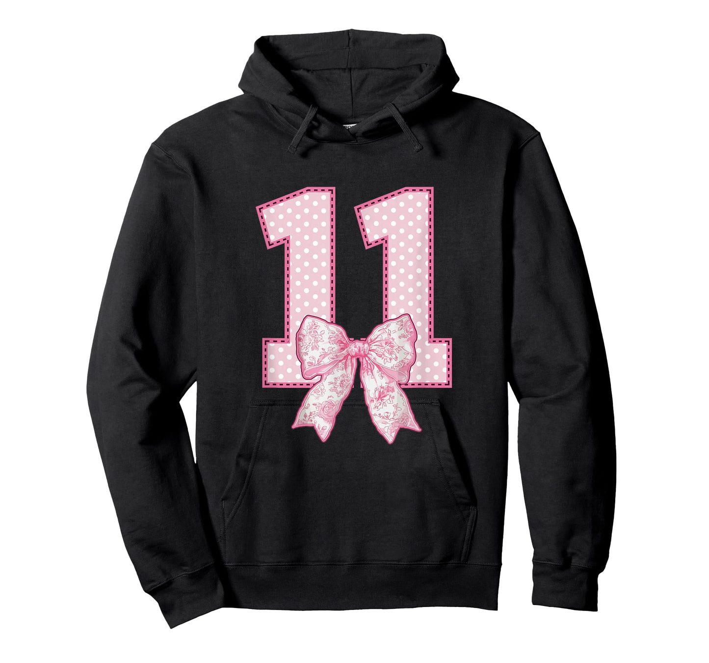 11th Birthday Shirt for Girls Coquette Bow 11 Year Old T-Shirt