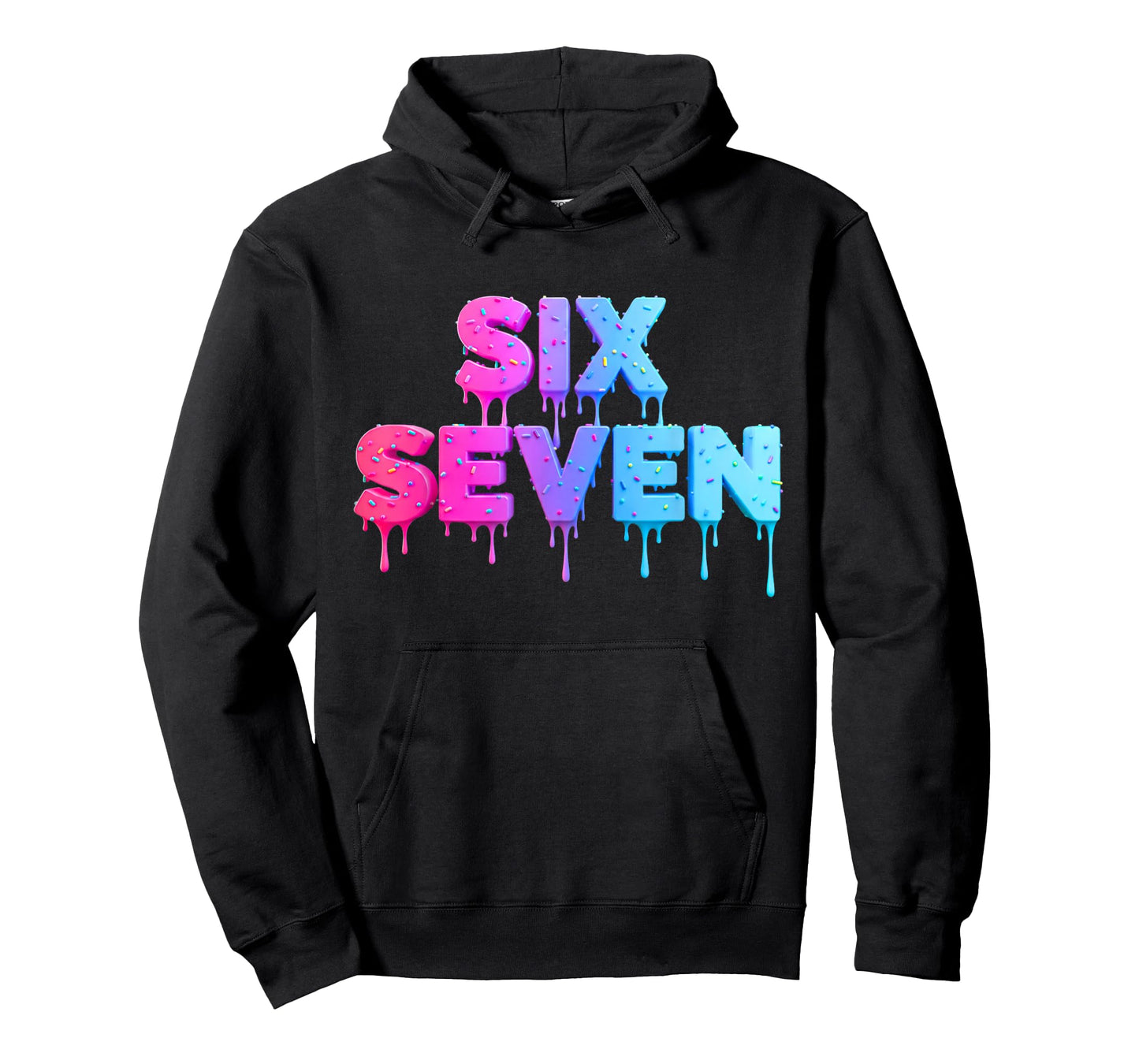 Six Seven Ice Cream Drip Gen Alpha Slang 6 7 Trending Meme T-Shirt