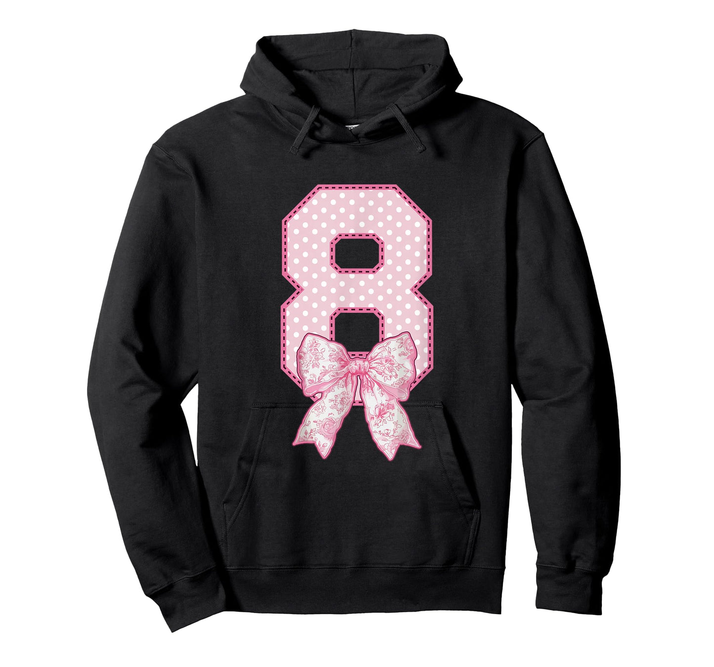 8th Birthday Shirts for Girls Coquette Bow Eight 8 Year Old T-Shirt