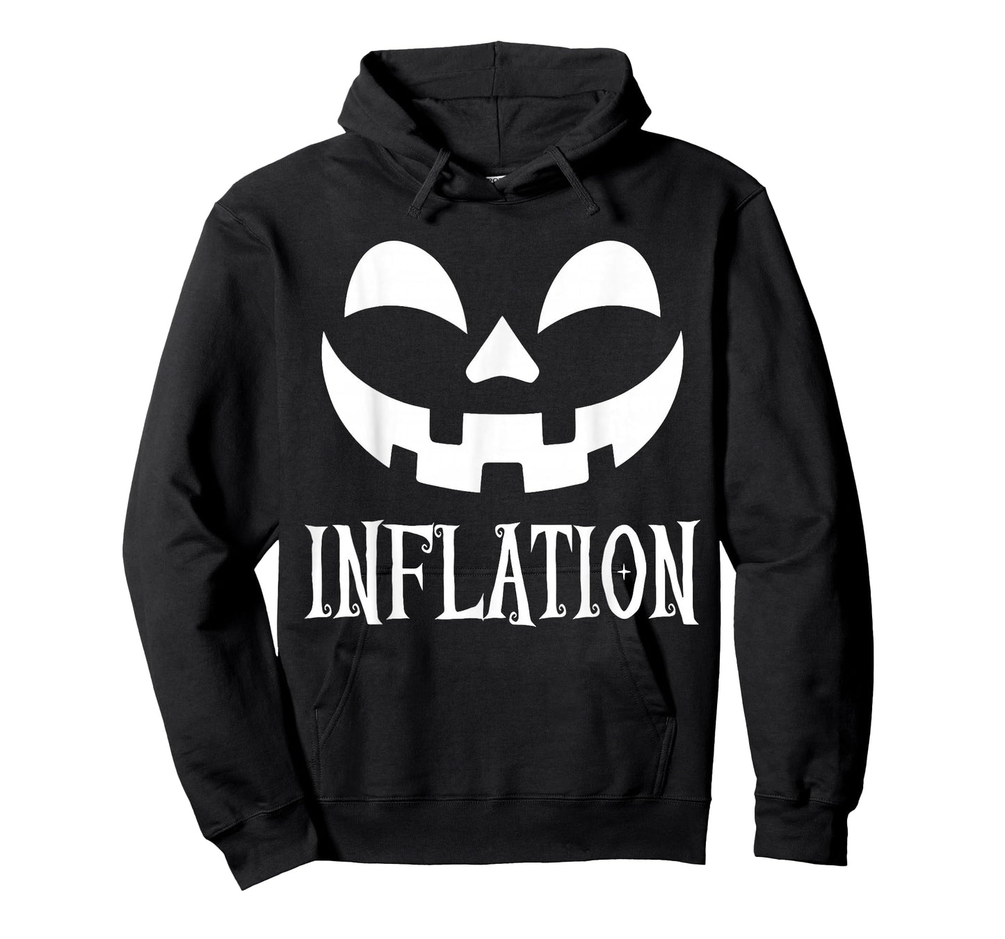Due to Inflation This is My Halloween Costume Pumpkin Face T-Shirt