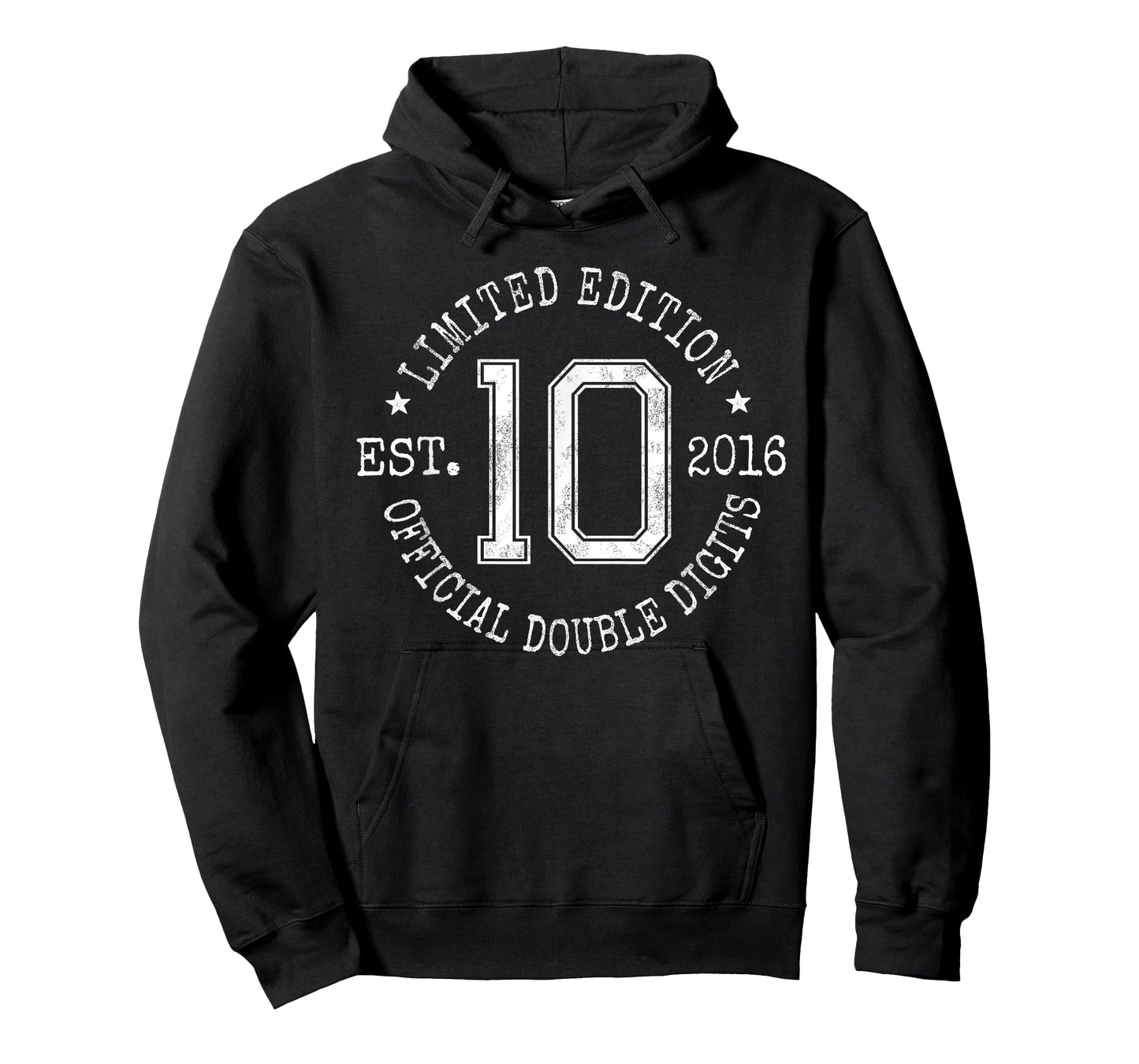 Limited Edition Est 2016 Official Double Digit 10th Birthday T-Shirt