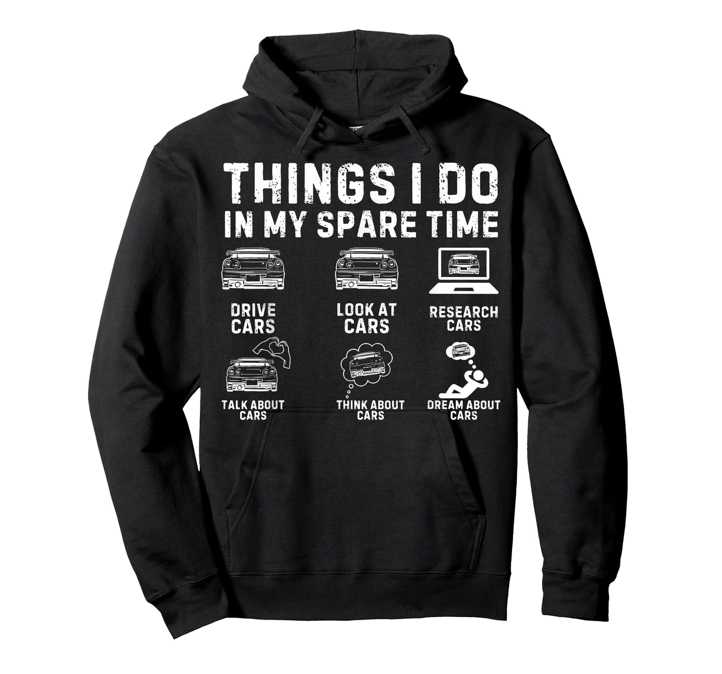 Things I Do in My Spare Time Car Guy Car Enthusiast T-Shirt