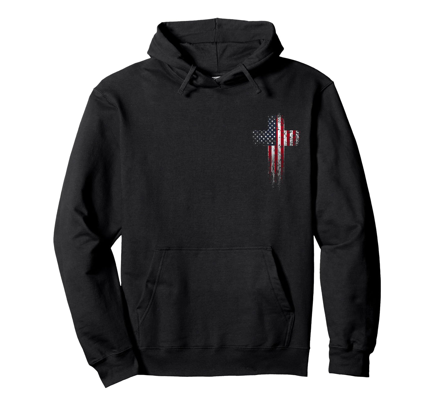 American USA Flag Christian Cross T-Shirt