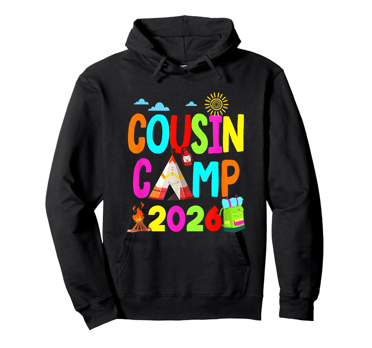 Cousin Camp 2026 Family Camping Summer Vacation Cousin Crew T-Shirt