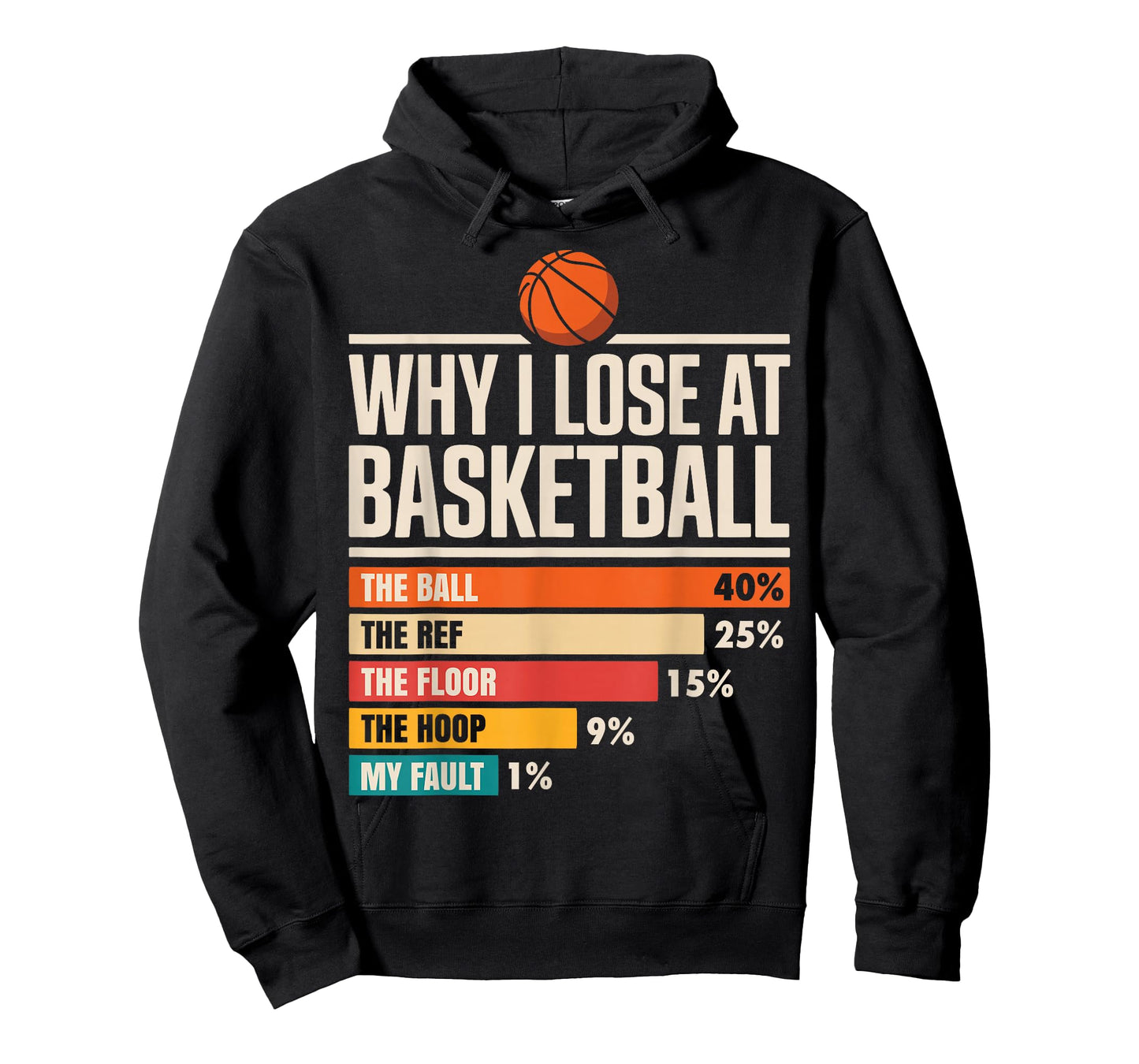Why I Always Miss Funny Chart Basketball Hoop T-Shirt