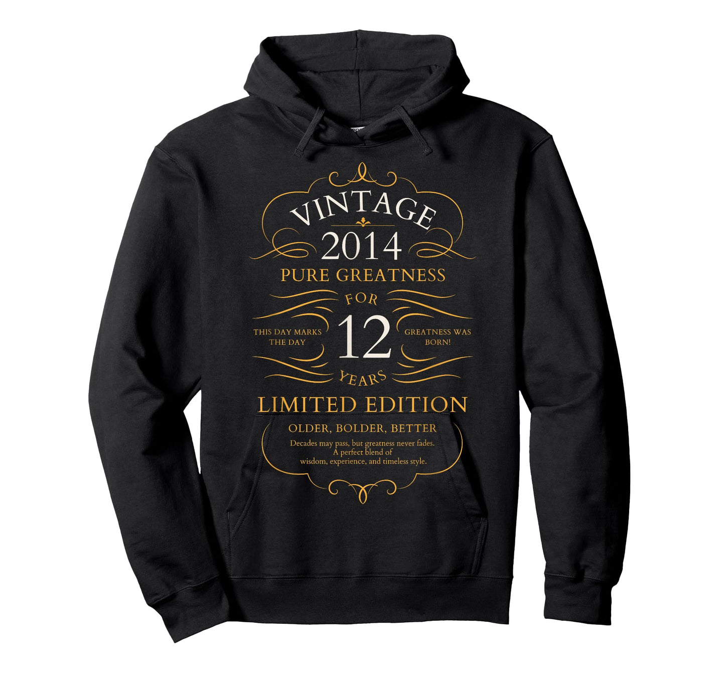 Vintage 2014 12th Birthday 12 Years Old Boys Girls Bday T-Shirt
