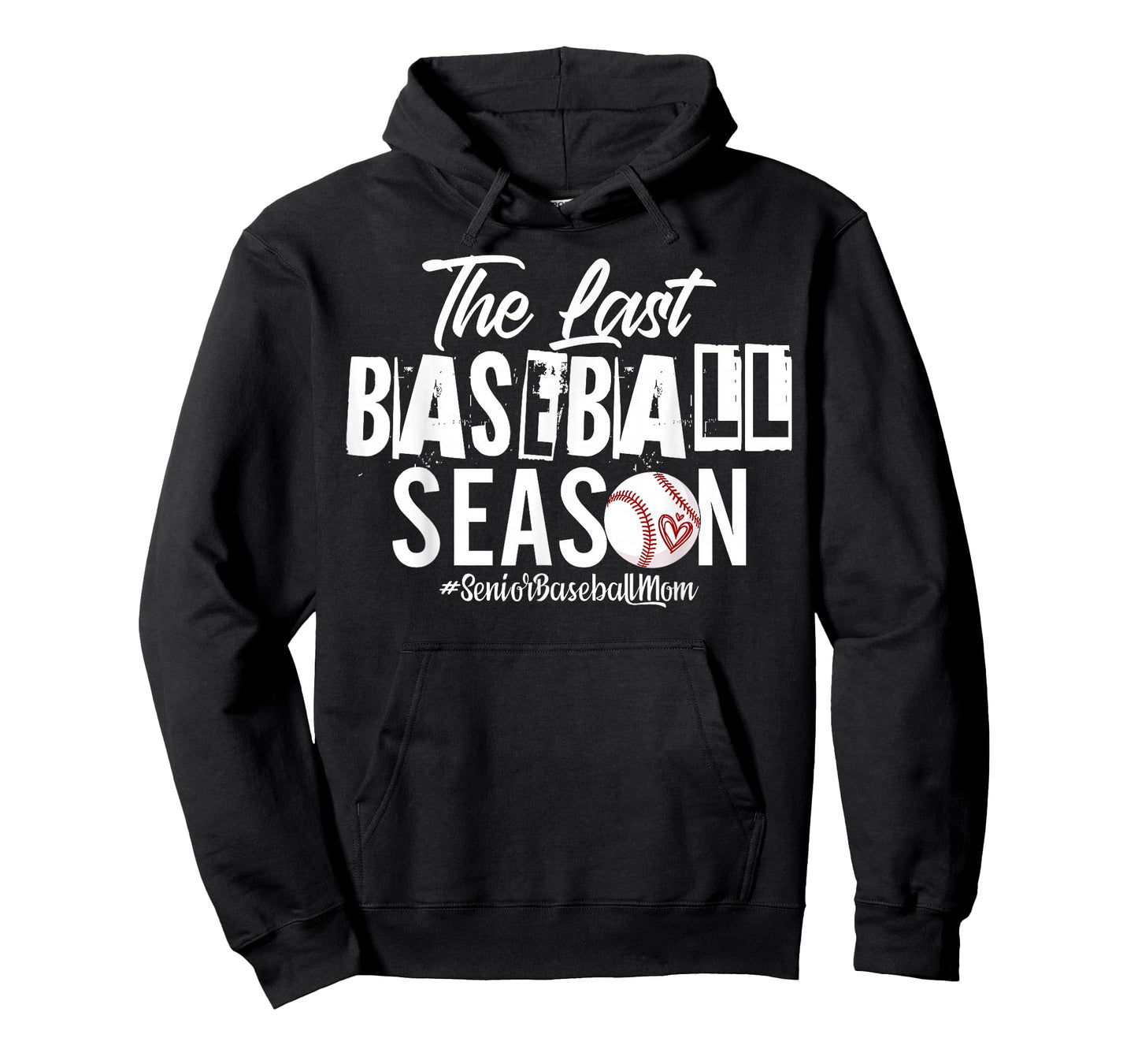 Retro The Last Baseball Season Senior Baseball Mom Ball Mama T-Shirt