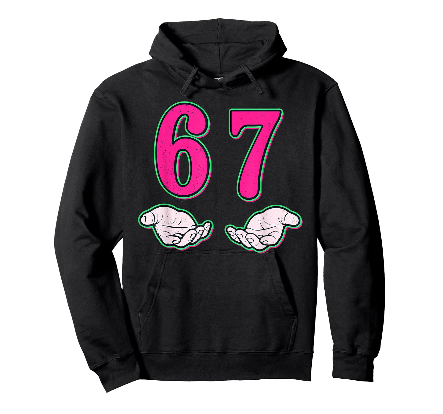 Funny Six Seven 6 7 Meme Gen Alpha Slang 6 7 Hands School T-Shirt
