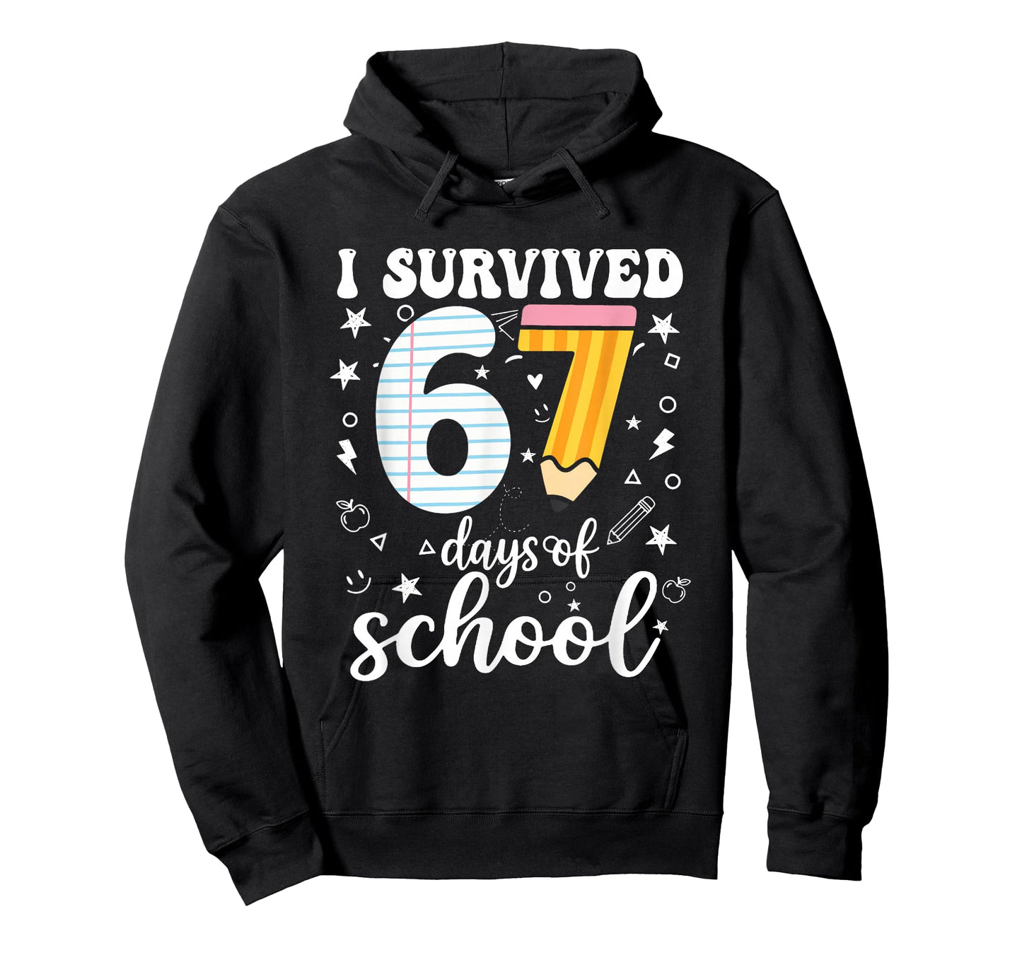 I Survived 67 Days of School Funny Meme Teacher Student T-Shirt