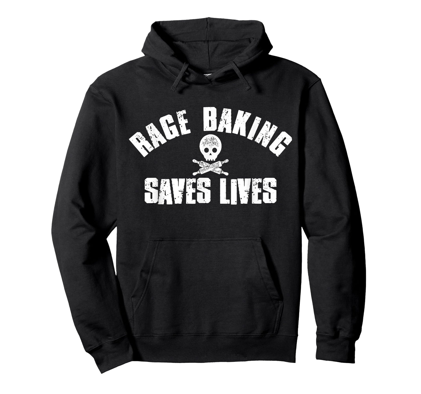 Rage Baking Saves Live Skull Funny Baker Cook Chef T-Shirt