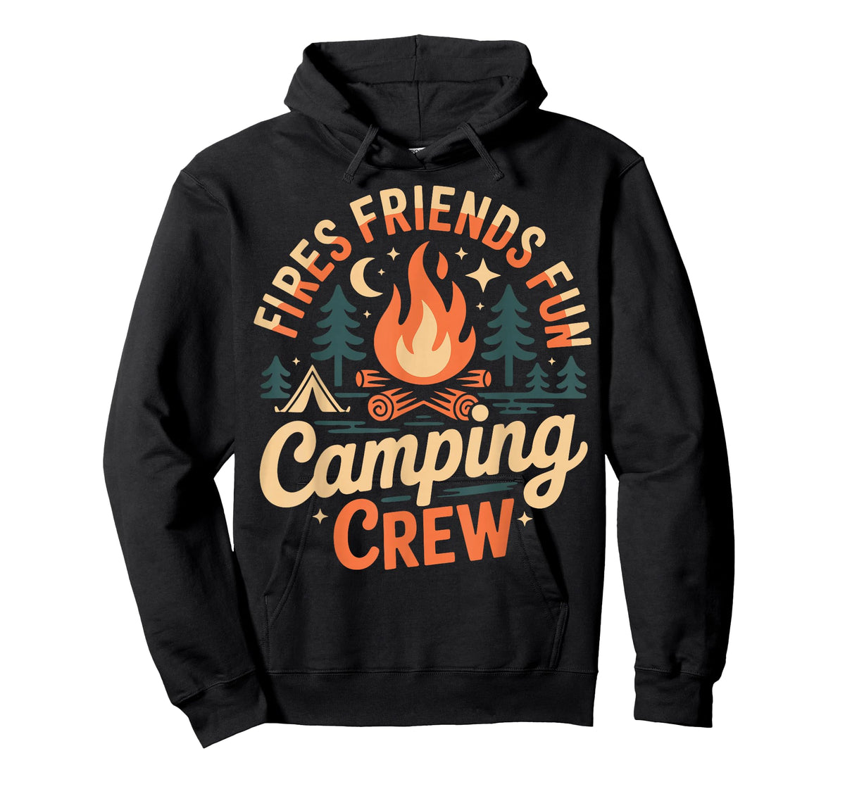 Fires Friends Fun Camping Crew T-Shirt