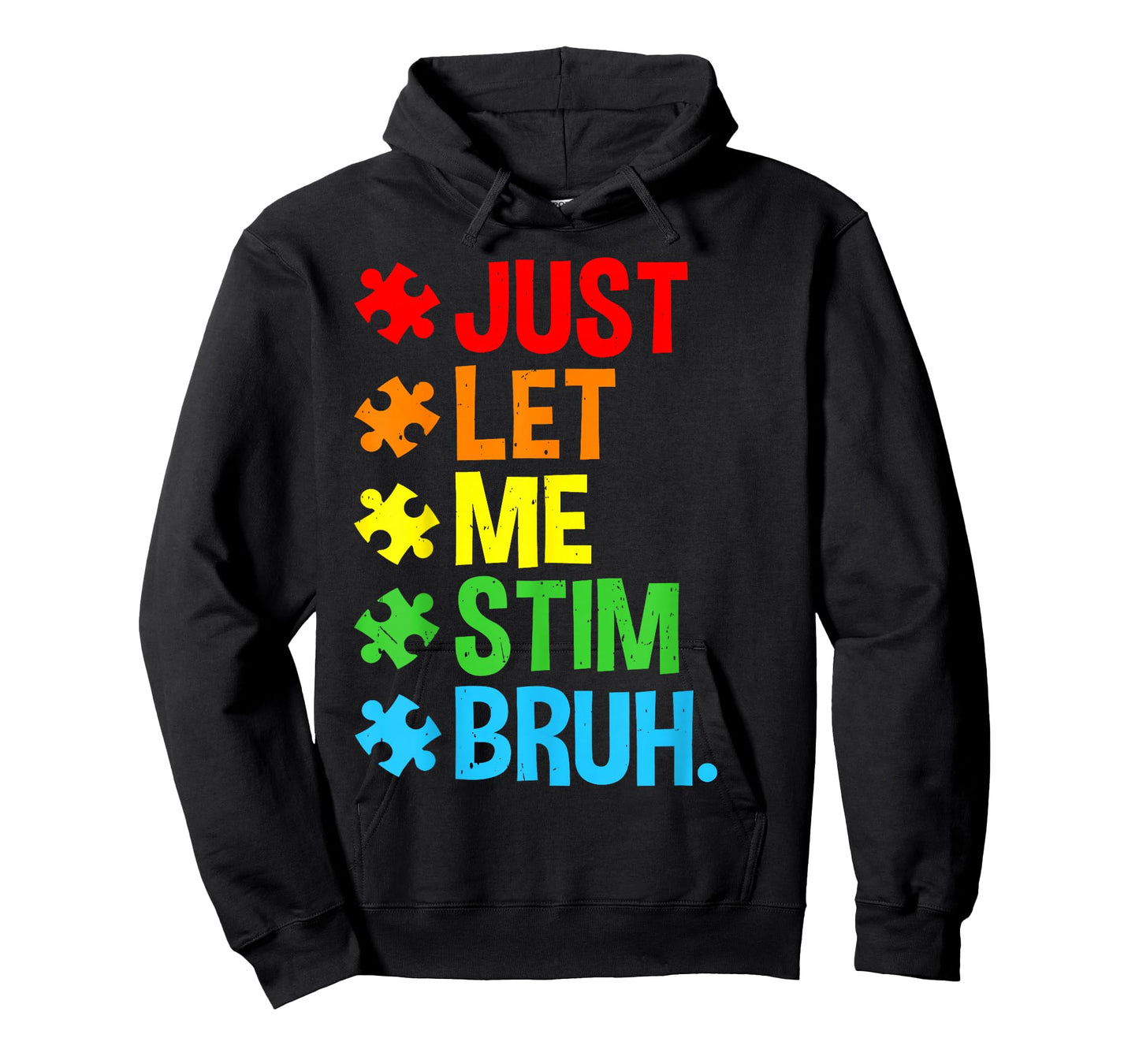 Just Let Me Stim Bruh Cute Autism Awareness Boys Kids T-Shirt