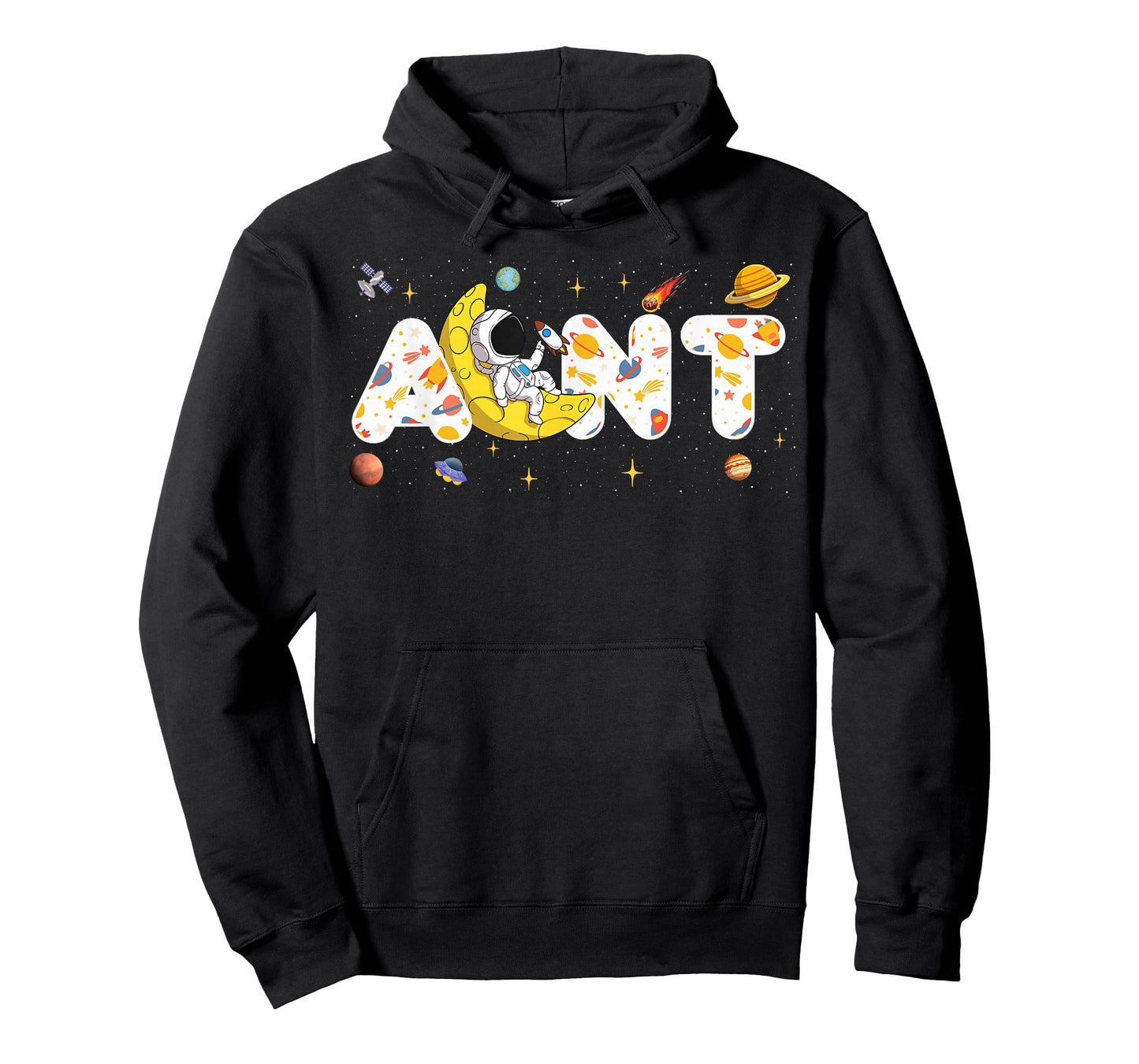 Astronaut Aunt Space Birthday Planets Party Matching Family T-Shirt