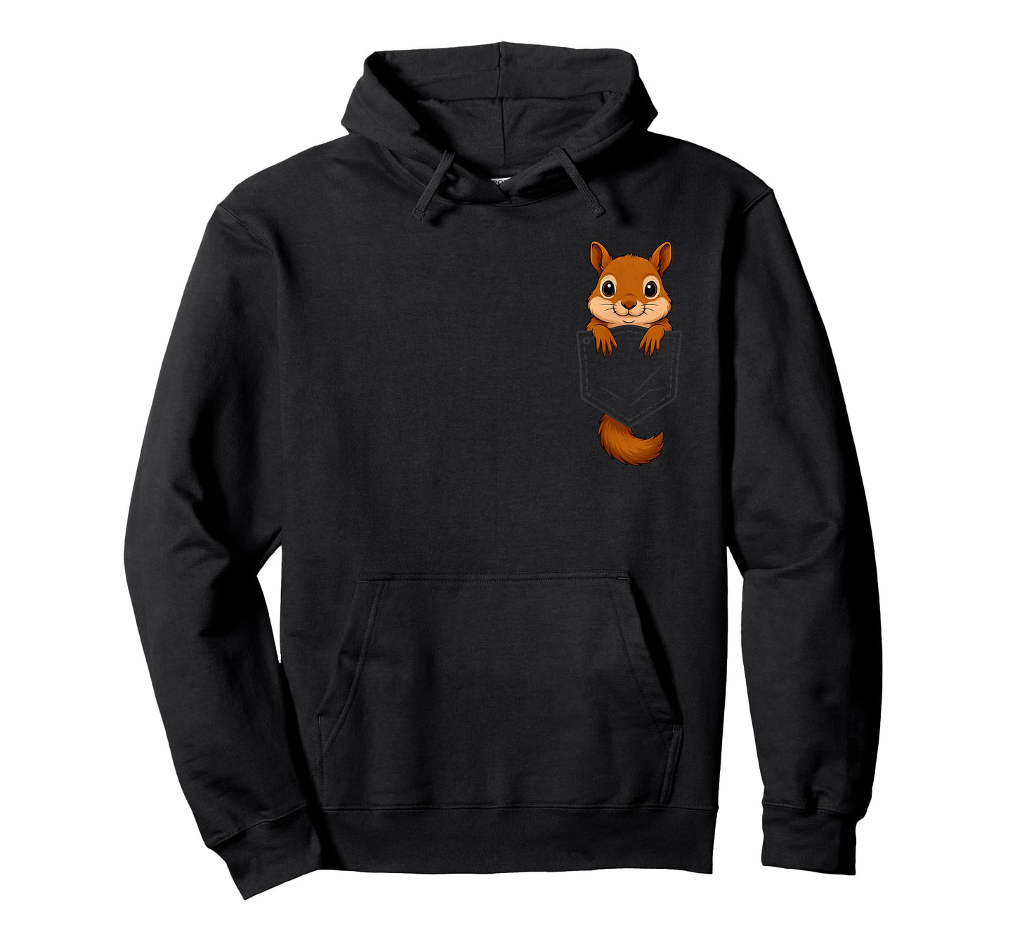 Funny Squirrel Peeking in Pocket Animal Lover Men Women Kids T-Shirt