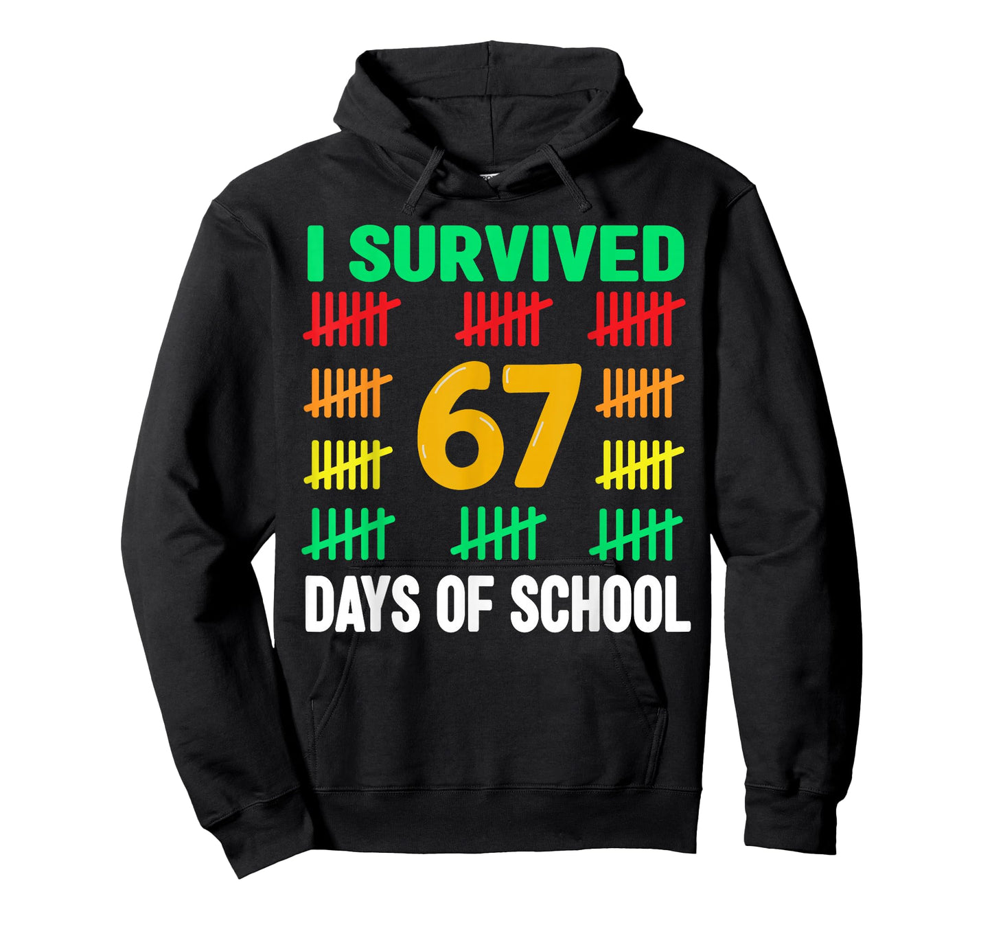 I Survived 67 Days of School 6 7 Shirt Kids 67 Boys 6-7 Meme T-Shirt