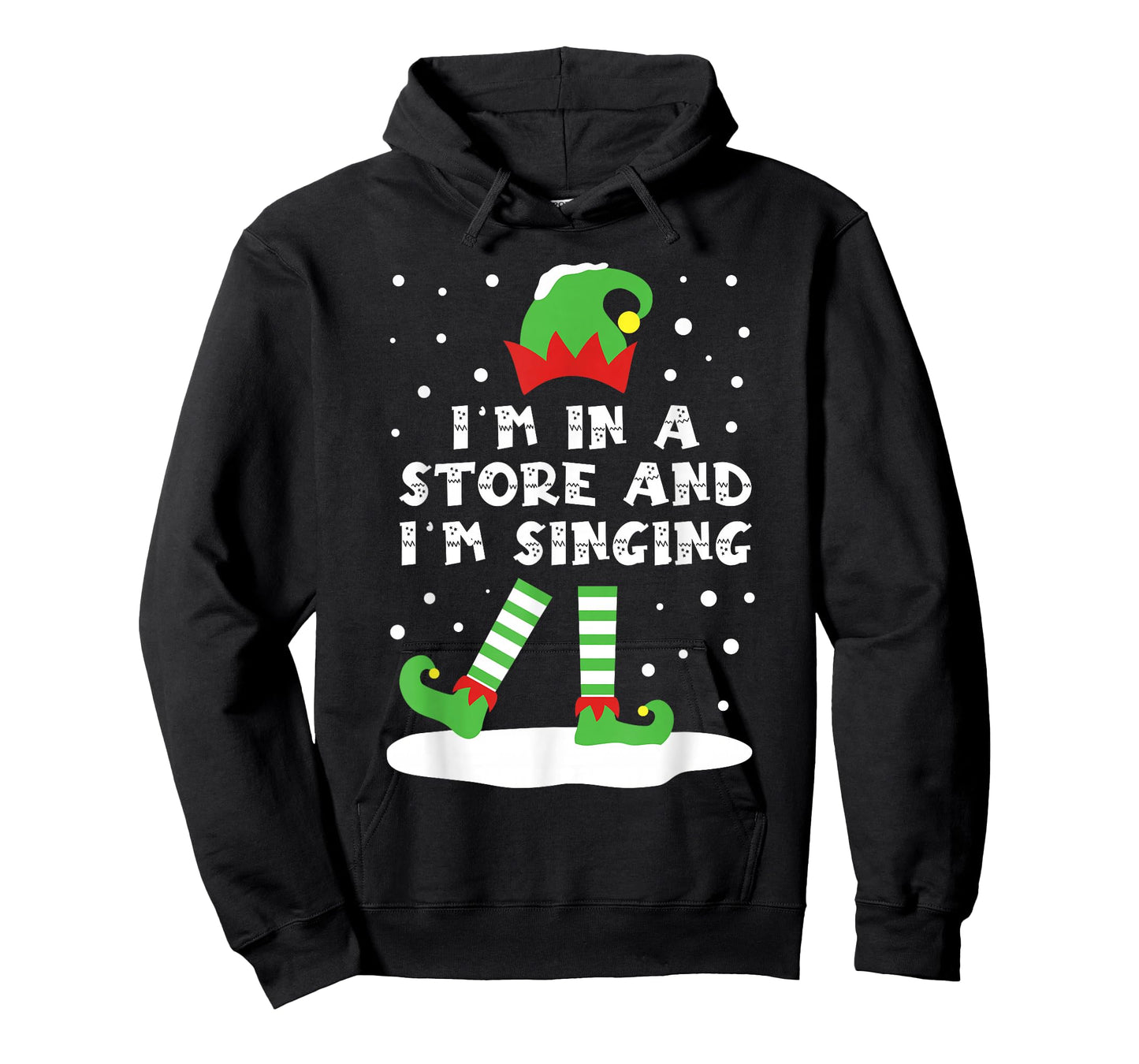 I'm in A Store and Singing Elf Matching Cute Snowy Christmas T-Shirt
