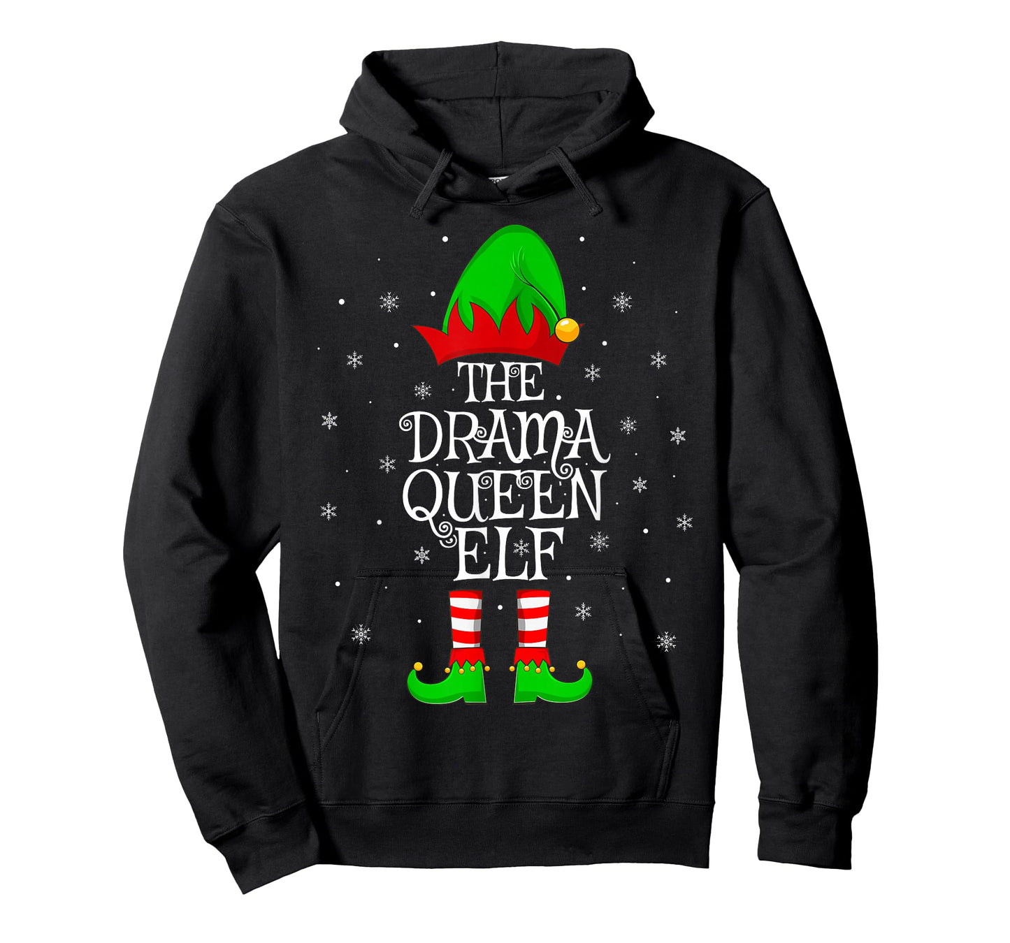 Drama Queen Elf Christmas Family Matching Elf Squad Xmas T-Shirt