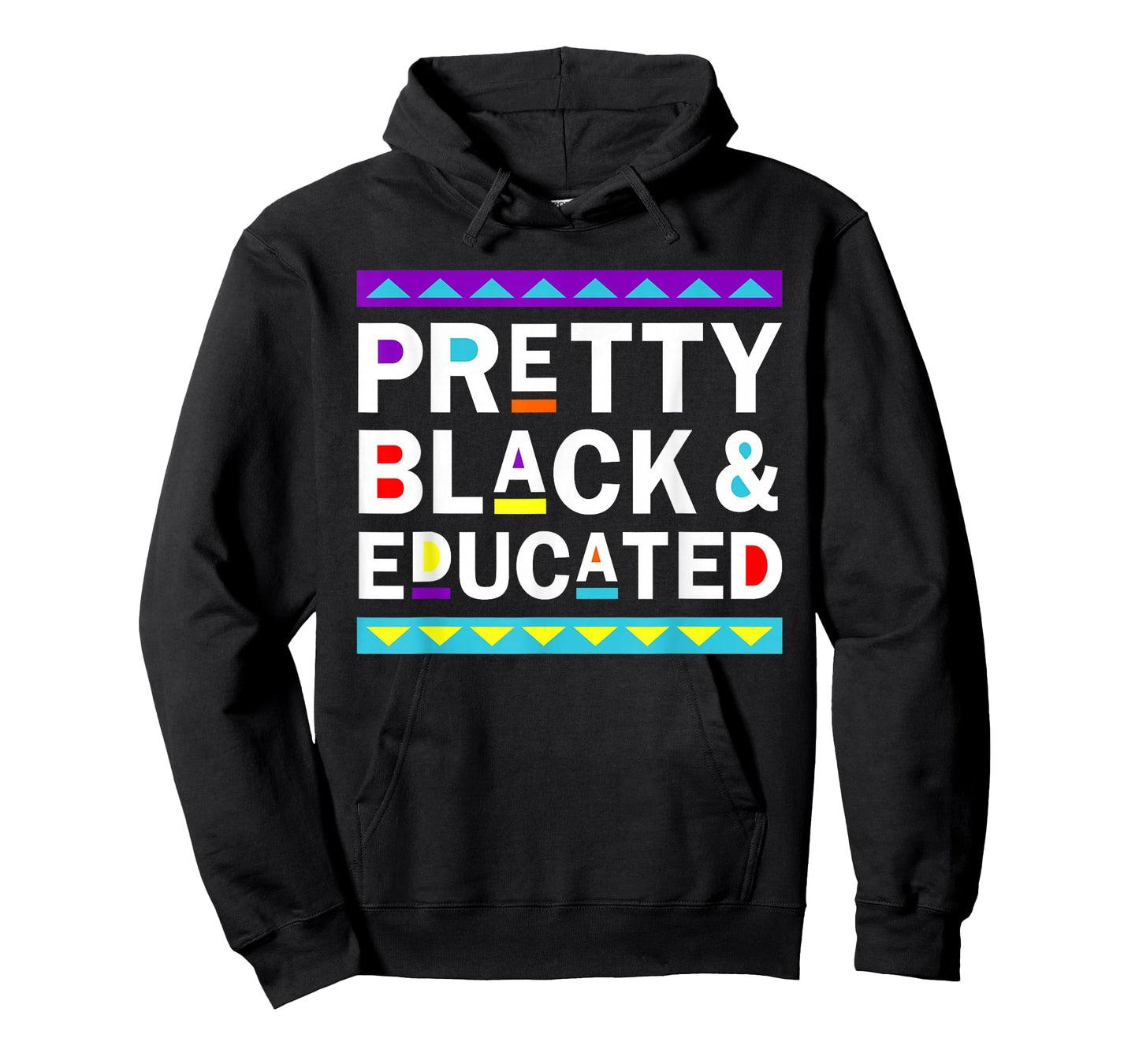 Pretty Black and Educated Black African American Kids Women T-Shirt