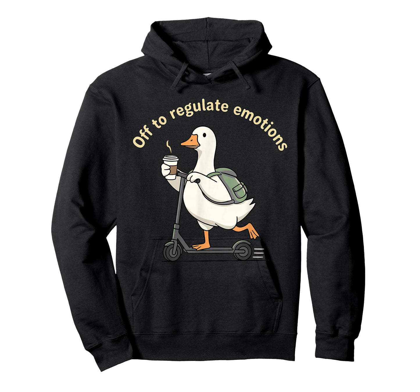 Off to Regulate Emotions Mental Health Funny Goose Scooter T-Shirt