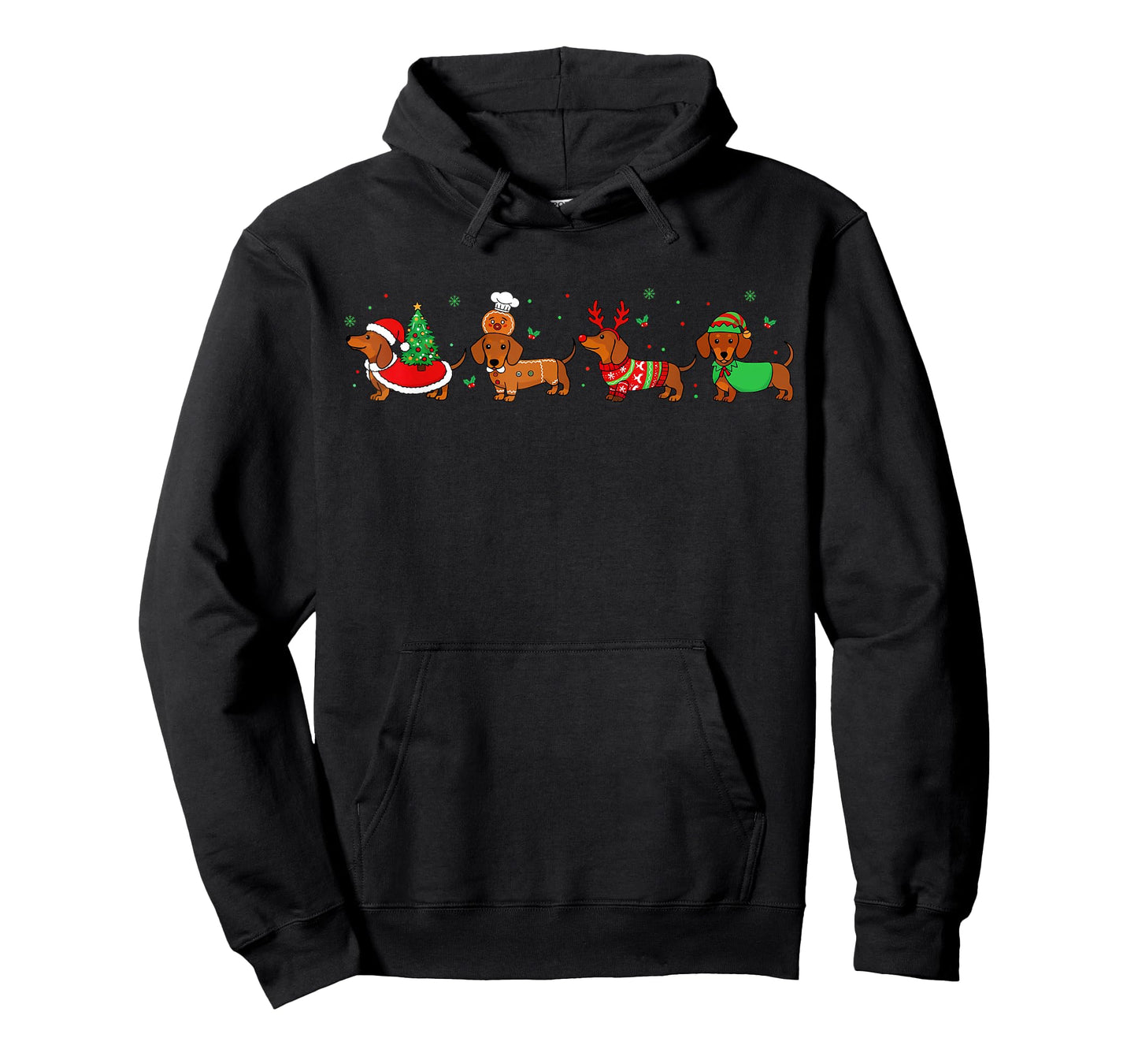 Dachshund Christmas Pajamas for Women Girlfriend Dog Lovers T-Shirt