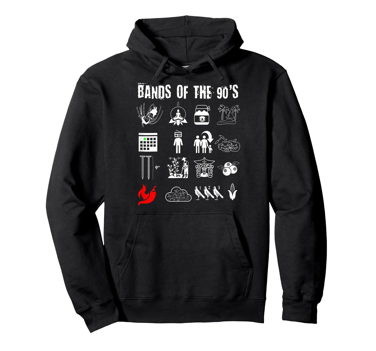 Vintage Funny Nerdy Iconic Alternative Rock Bands of The 90s T-Shirt